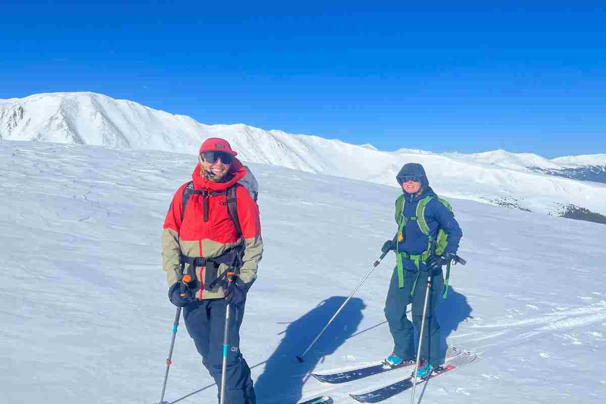 An unusual pairing: ski touring and ice fishing
