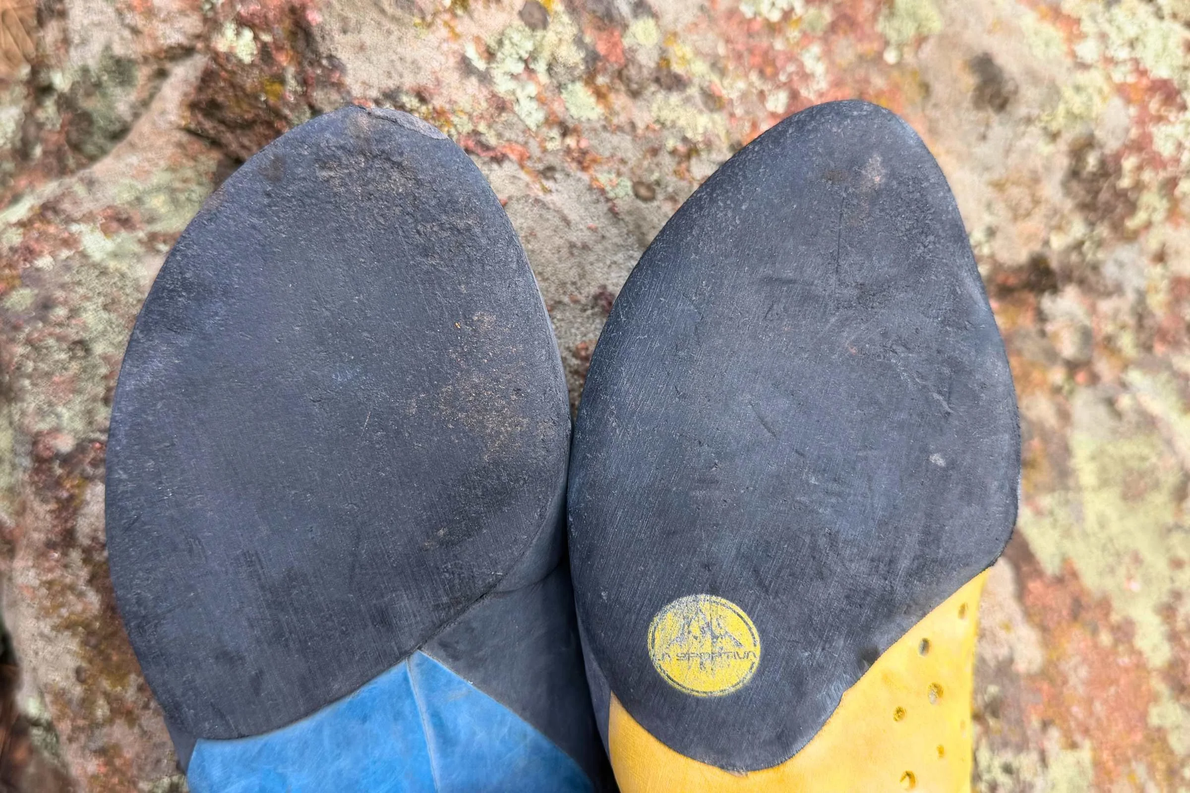 Scarpa Instinct VSR next to La Sportiva Solution Comp