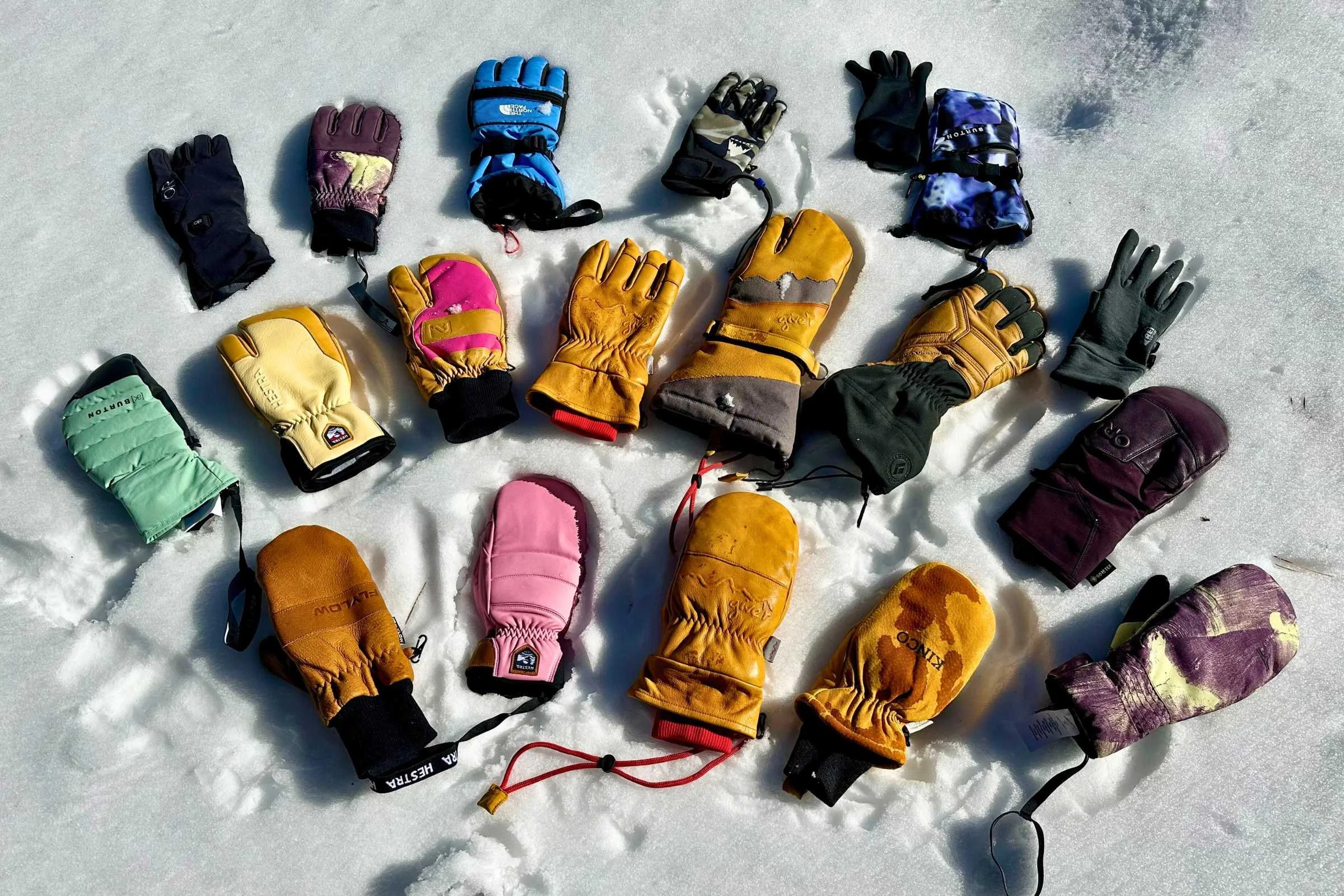 Almost all of the gloves we tested. Photo courtesy Sara Kruglinski.