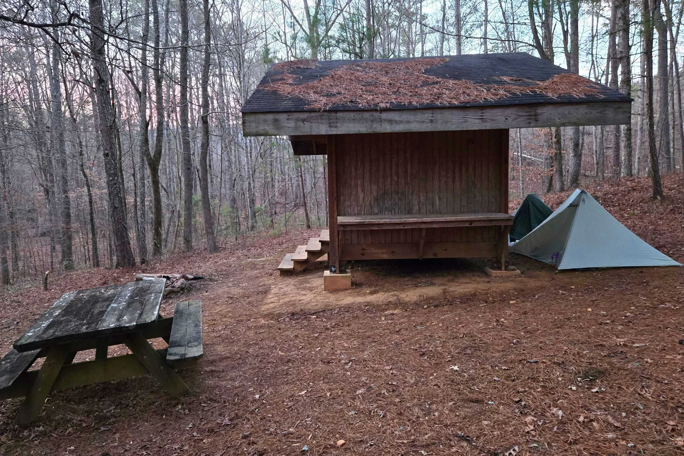 While the shelters were clean, we chose to tent 99% of nights spent outdoors due to frigid temperatures.