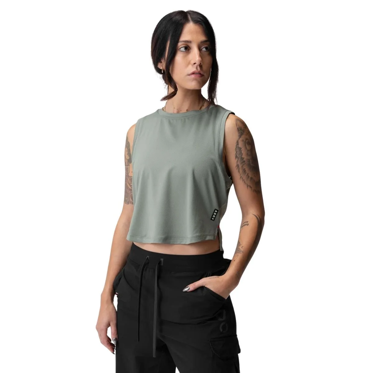 ASRV x Equinox Aerosilver Cropped Training Tank
