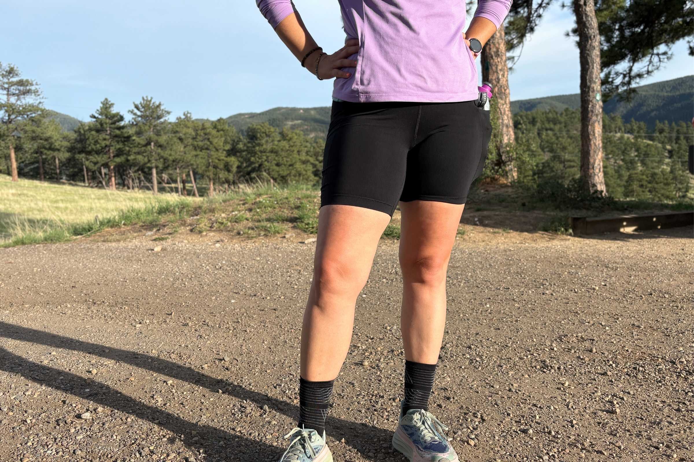The shorts are tighter than the other ones we tested, but that compression offers great support on longer runs.