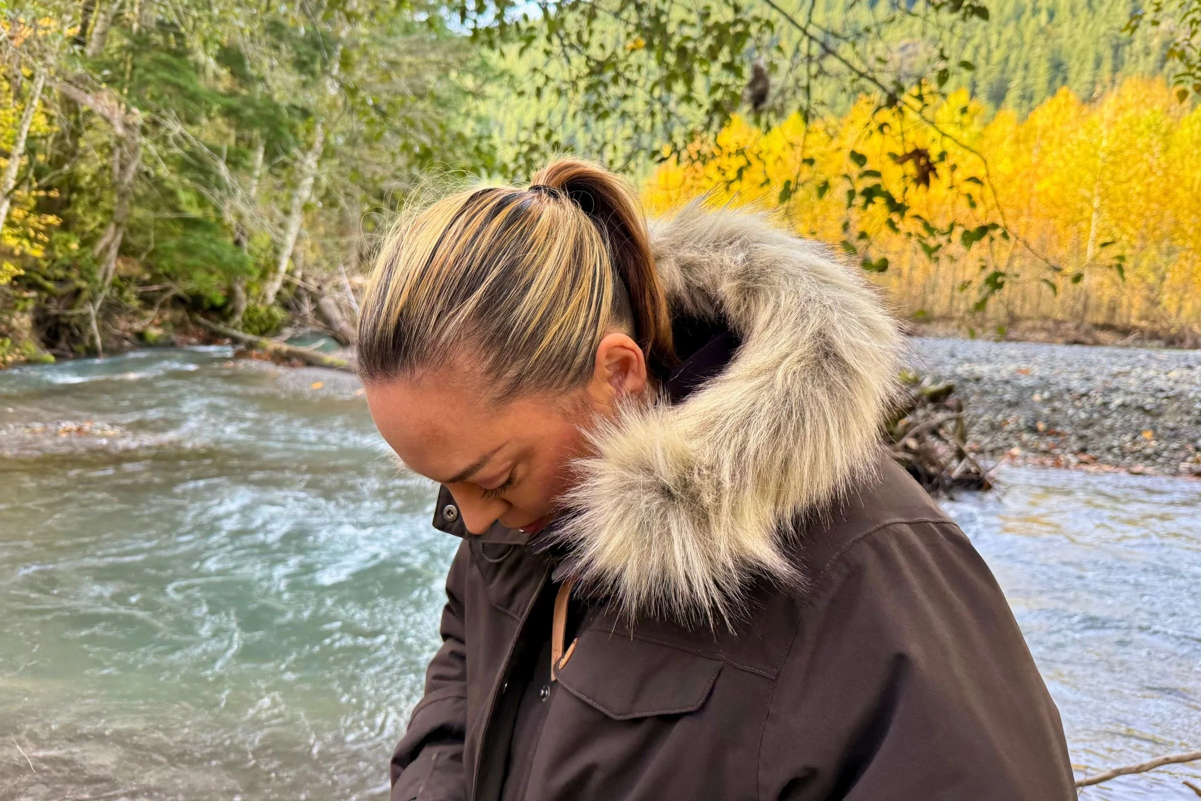 We loved the faux fur trim; cozy and warm without feeling cumbersome or blocking vision.