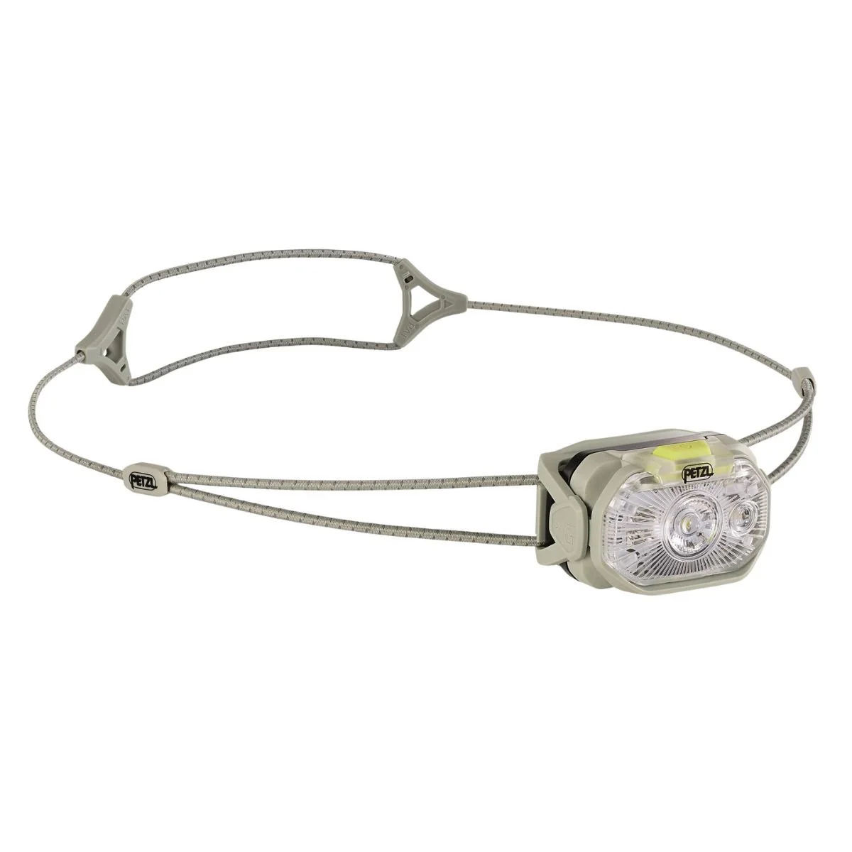 The Petzl Swift LT headlamp in light grey color