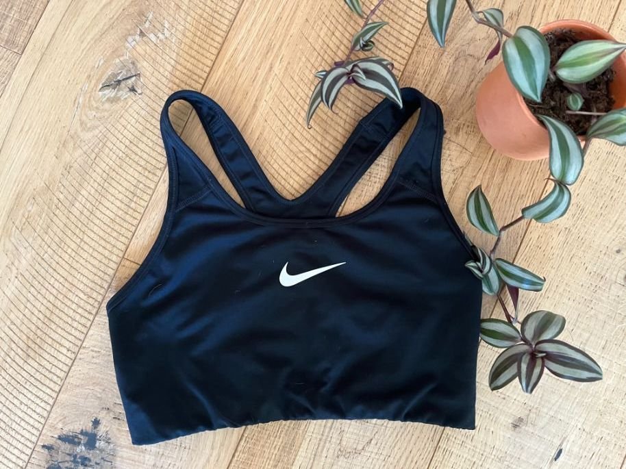 NIKE Dri-Fit Black & Blue Sports Bra. Size Medium. Excellent Condition.