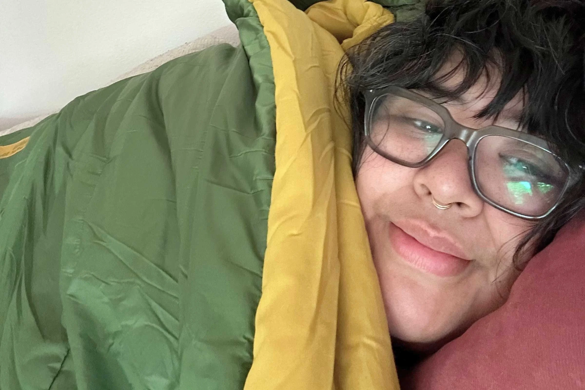 The Big Agnes Echo Park sleeping bag is so comfortable, we use it at home.