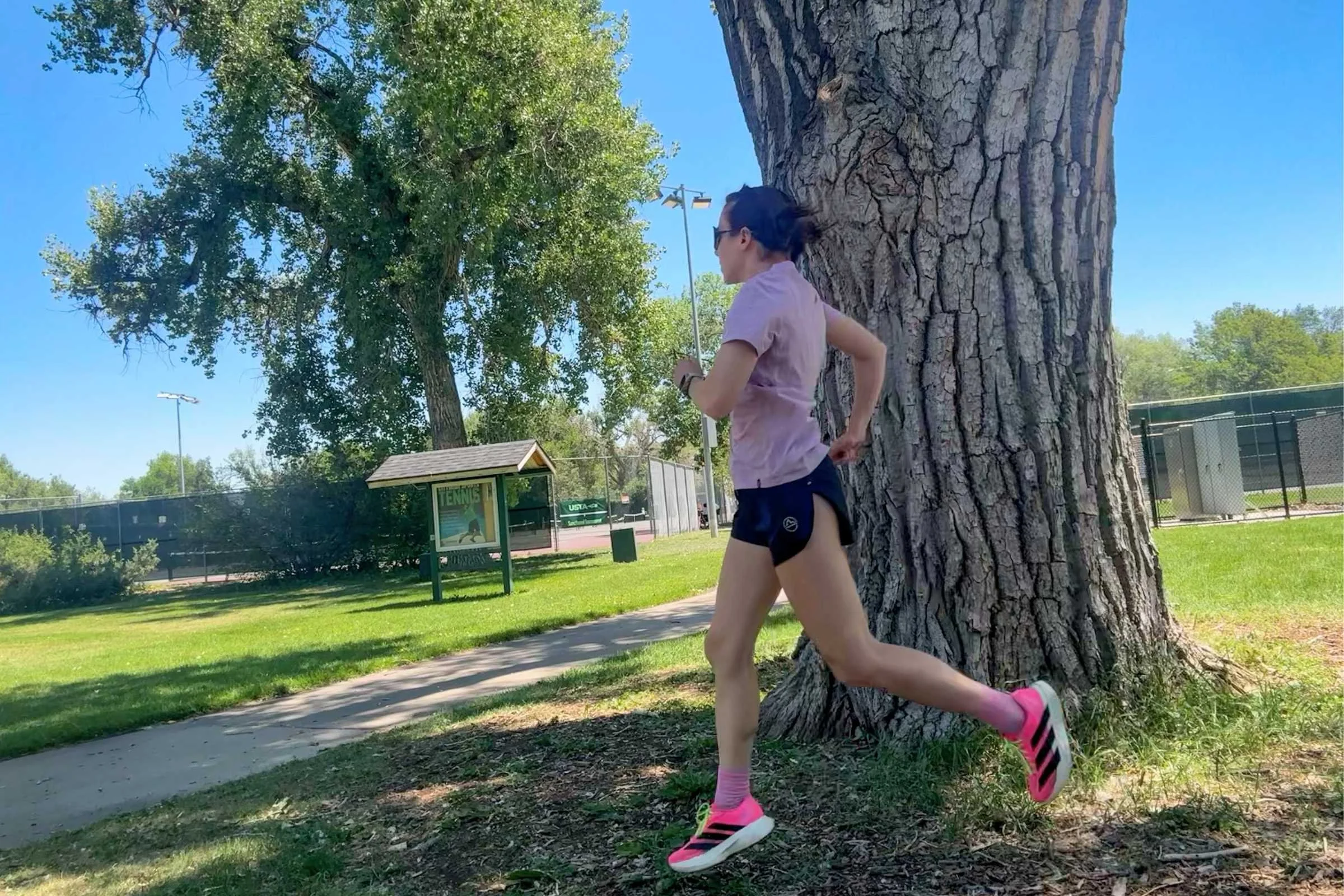 La Sportiva Pure Shorts—a great option for women's running shorts if you prefer loose and lined.
