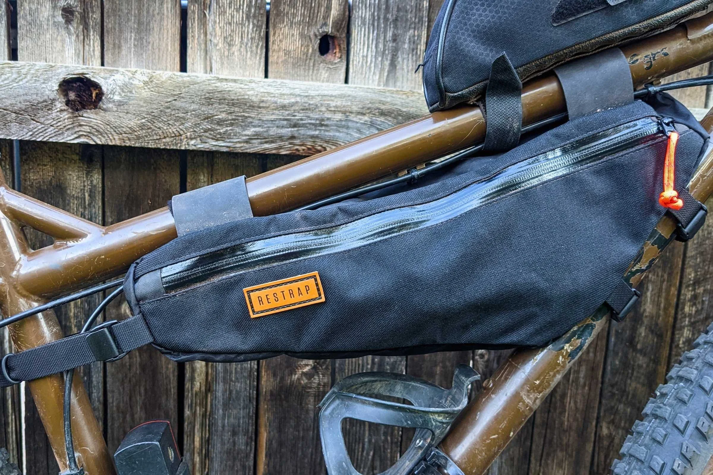 The Restrap Frame Bag is the best wedge frame bag we tested.