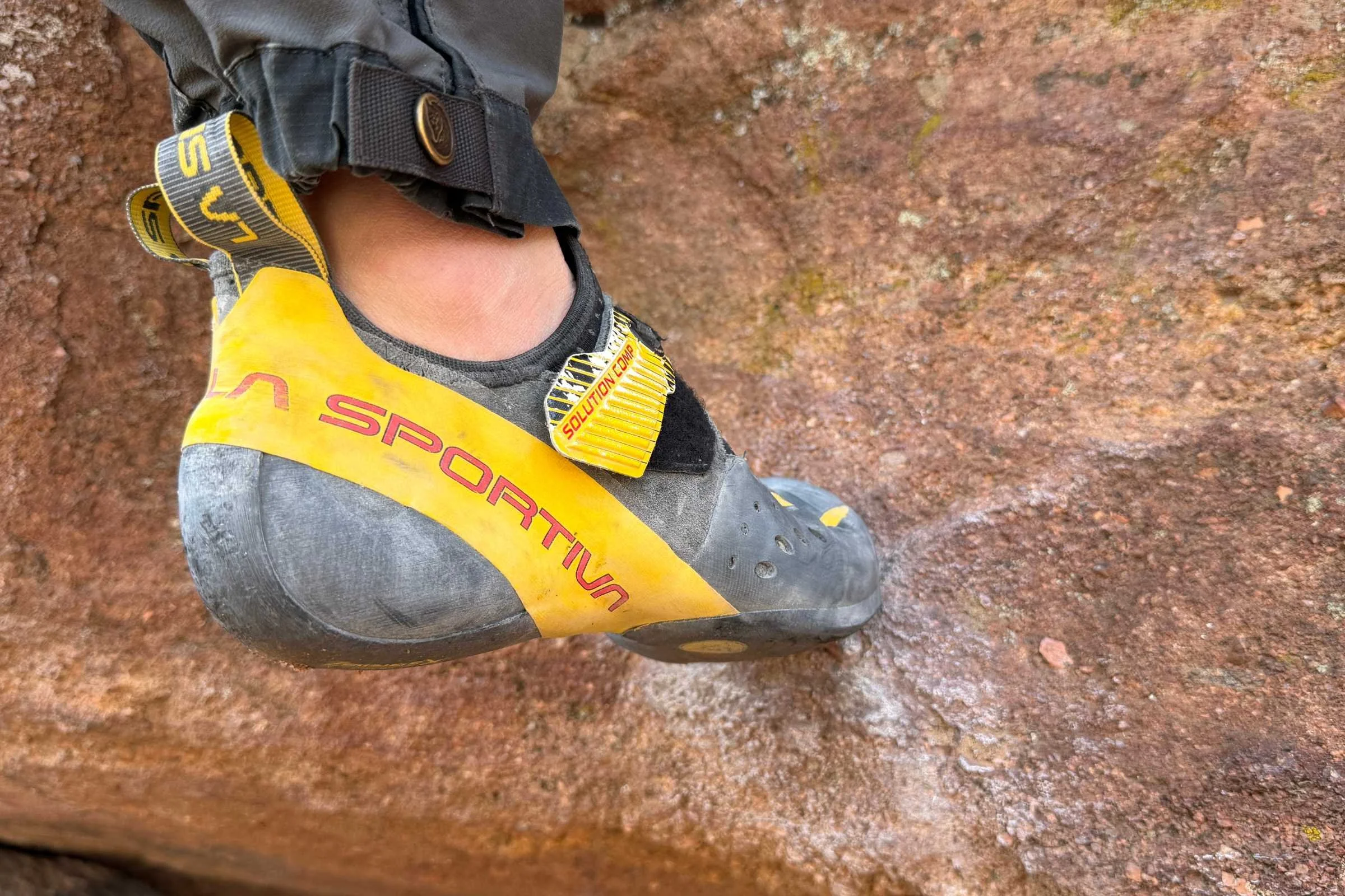 The Solution Comps are best for climbers who like softer shoes and a narrow heel.