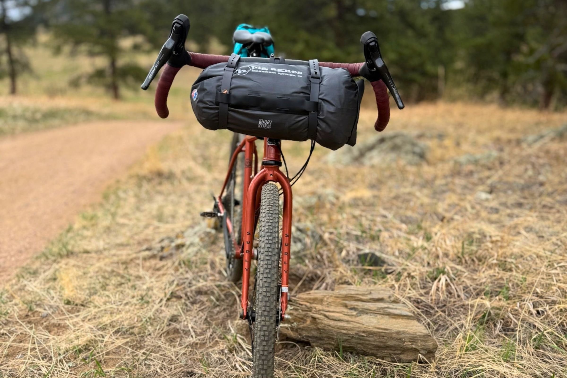 The new bikepack tent bag from Big Agnes is among the easiest to mount on handlebars.