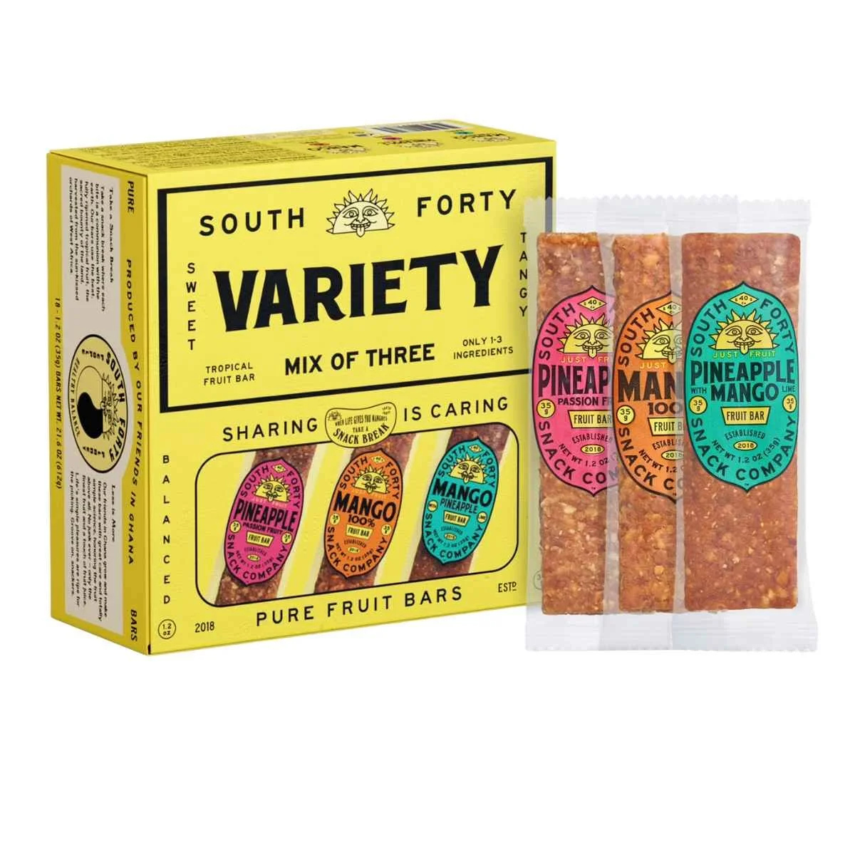 South Forty Snacks Tropical Fruit Bars