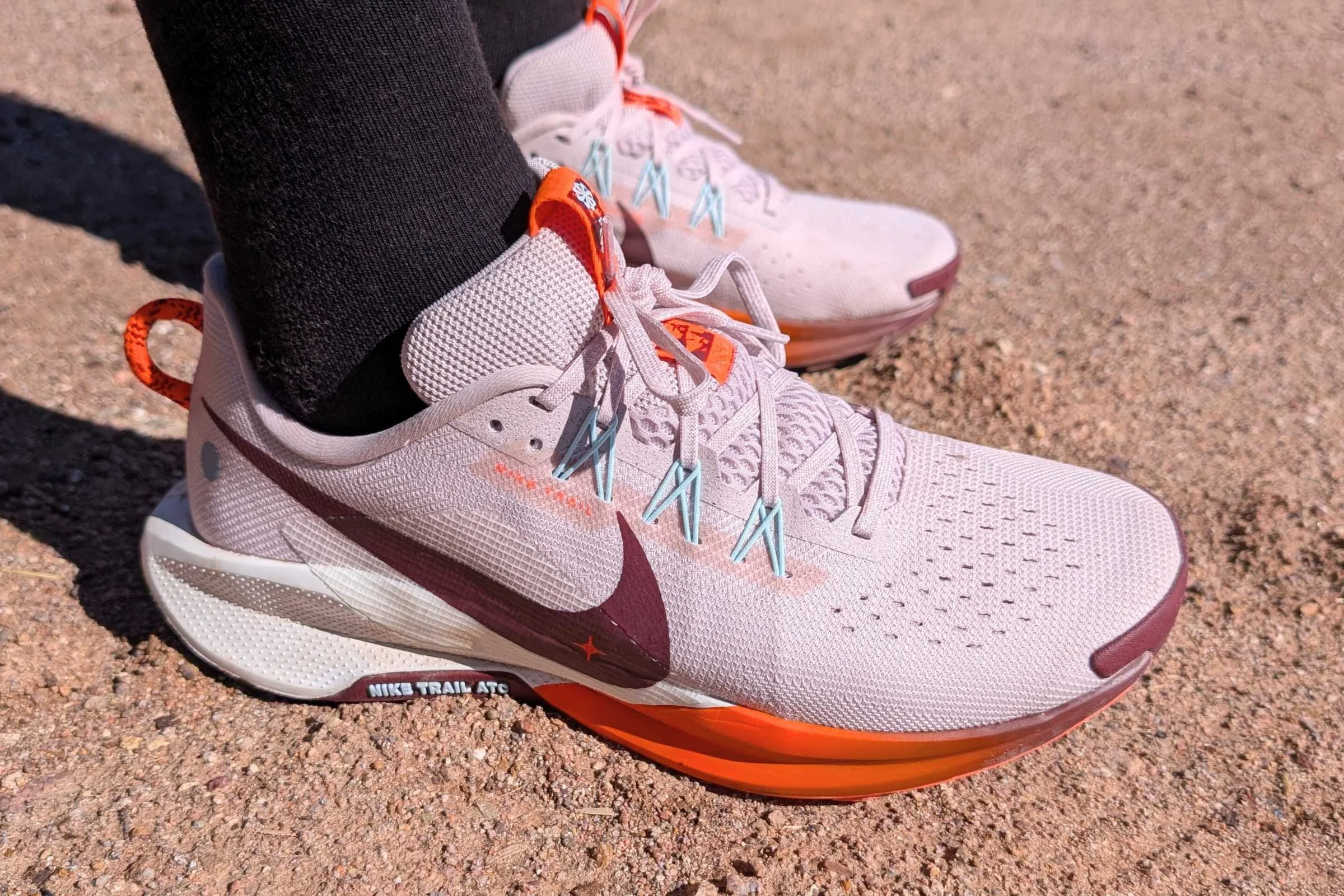 The Pegasus Trail has Flywire technology, which connects the laces to the midsole via wires wrapped through the upper.