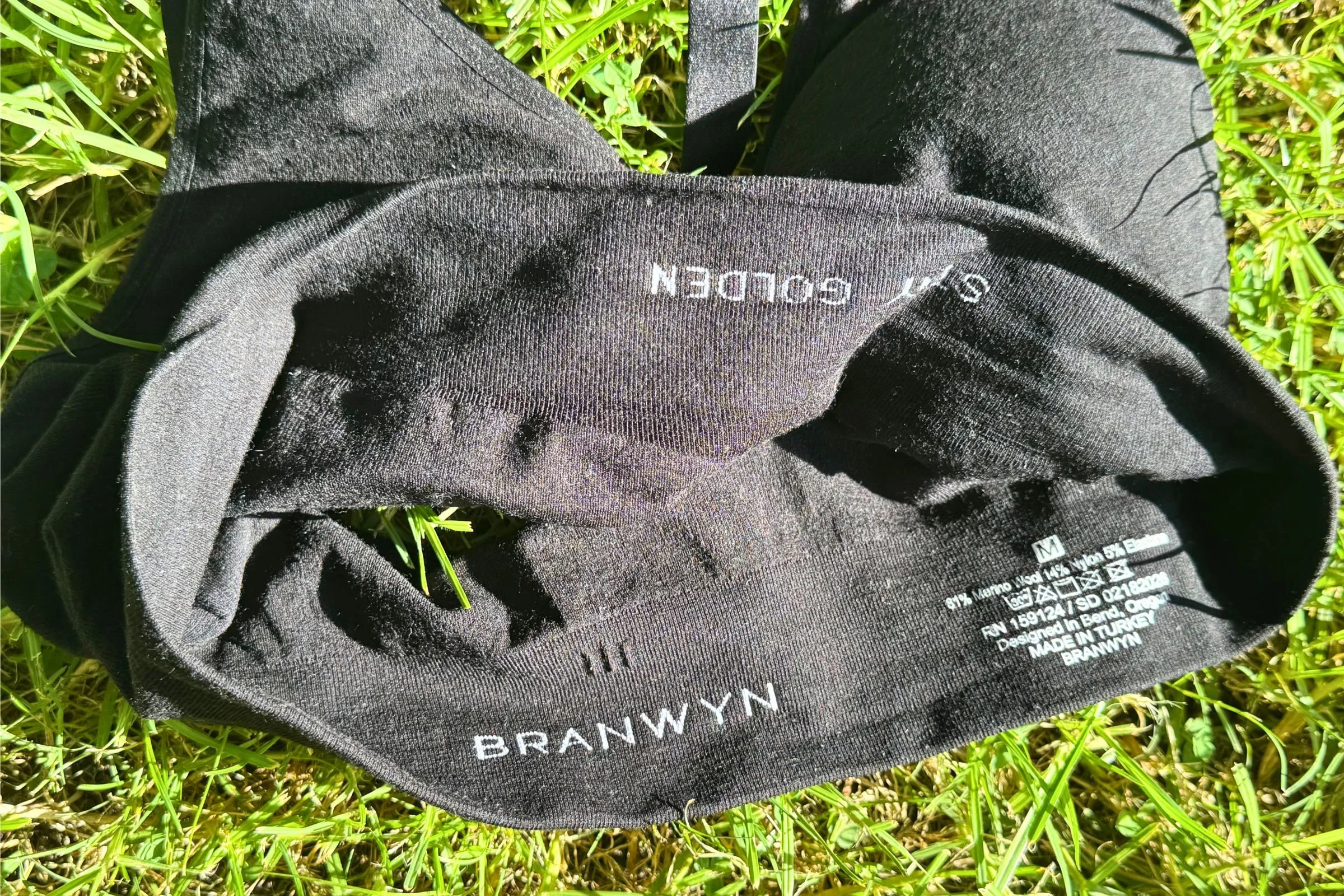 A closeup of the inside of the BRANWYN Essential Supreme bra.