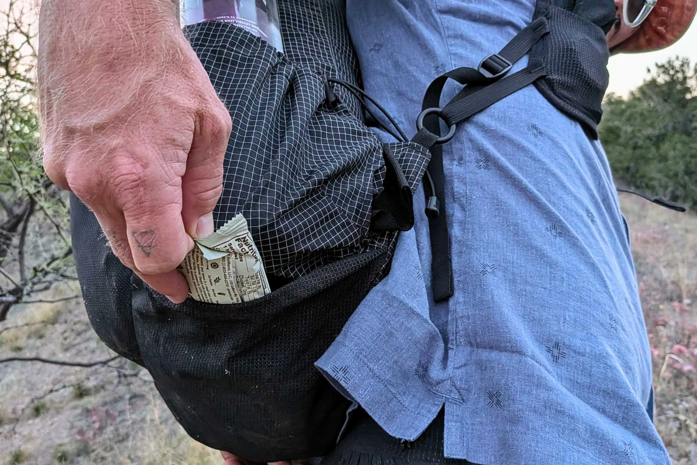 The bottom pocket is the ideal place to store all your food for the day because you can grab a snack whenever you need.