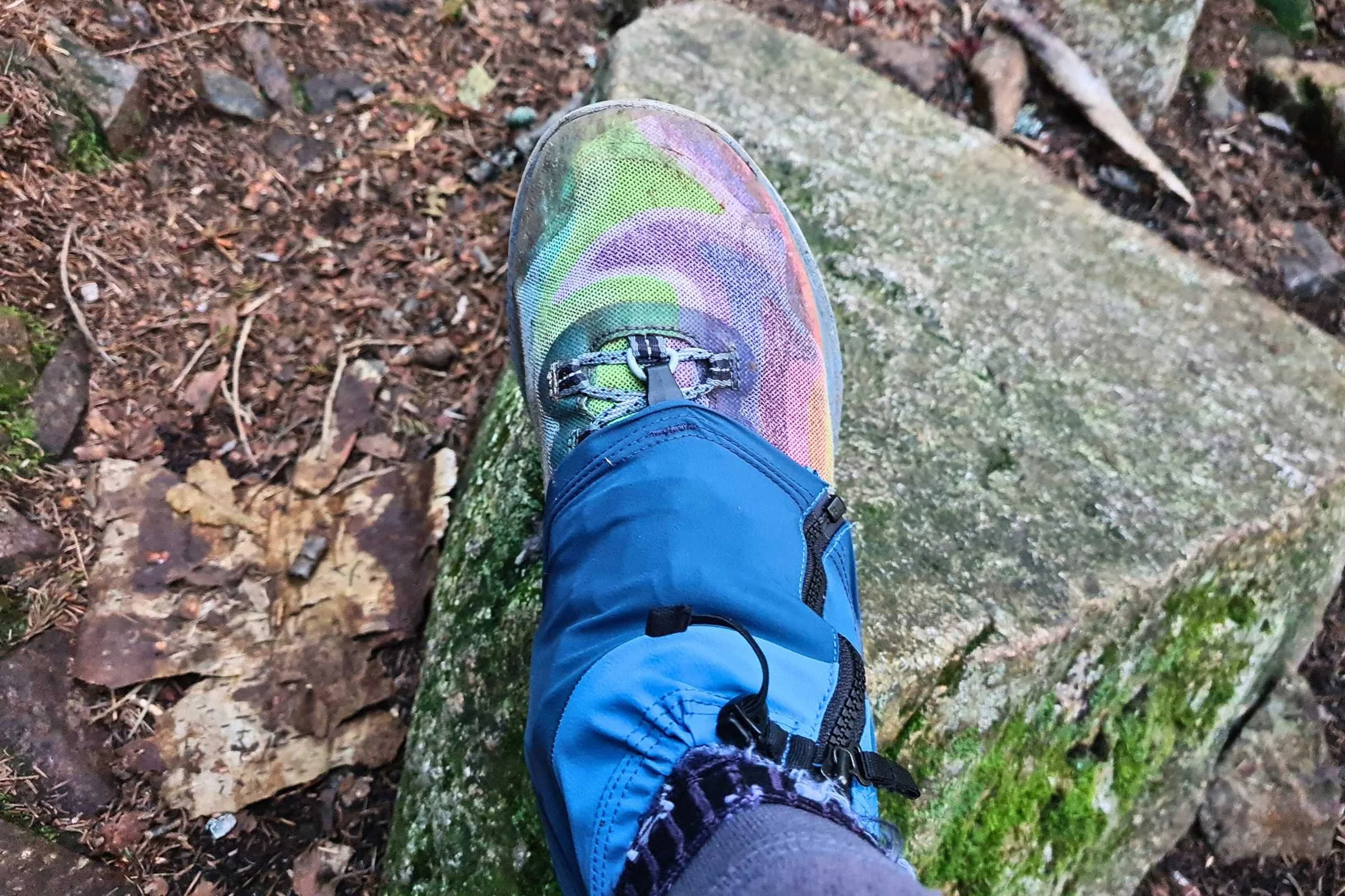 The Kahtoola INSTAgaiters in action.