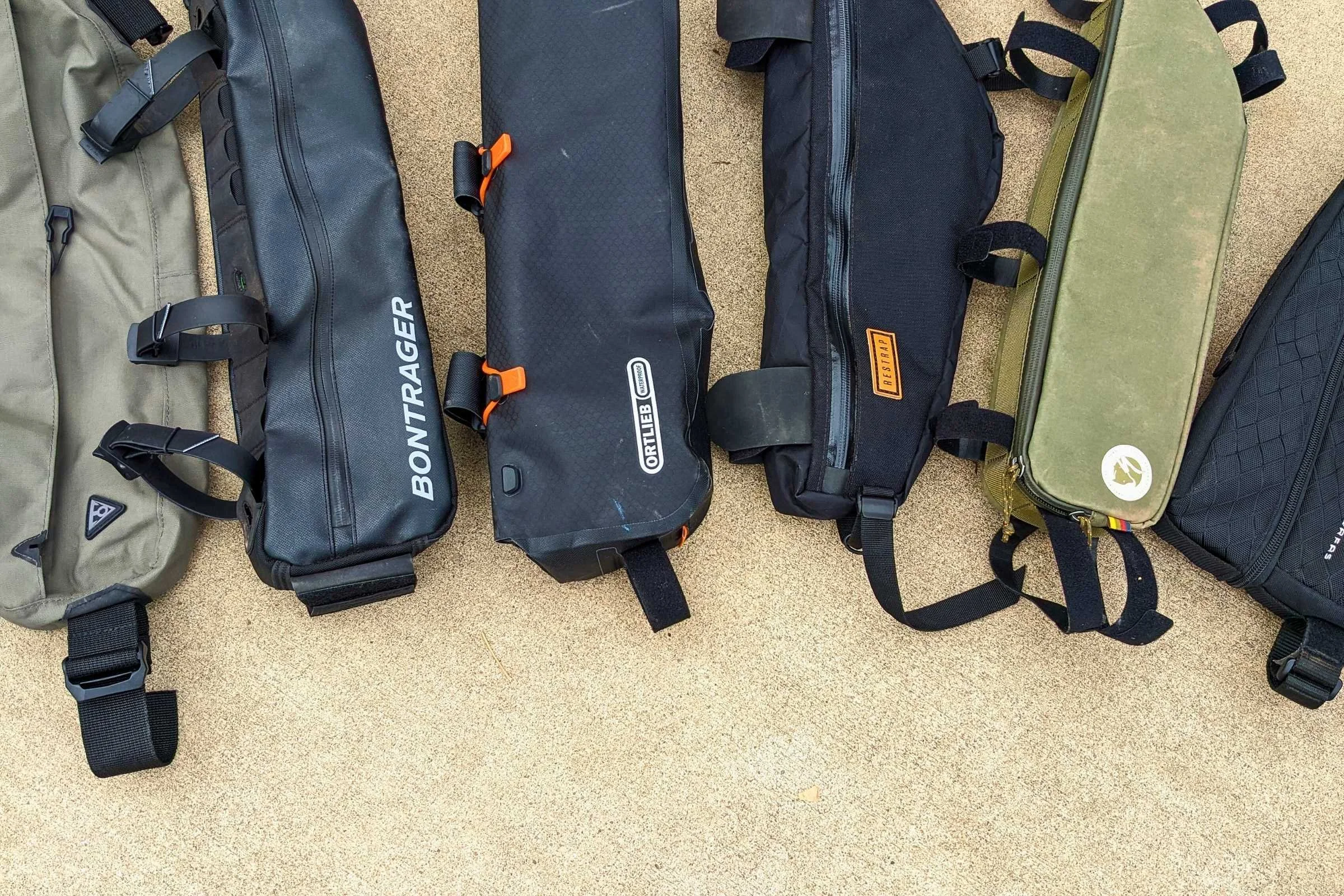 Bike frame bags half frame bags side-by-side comparison