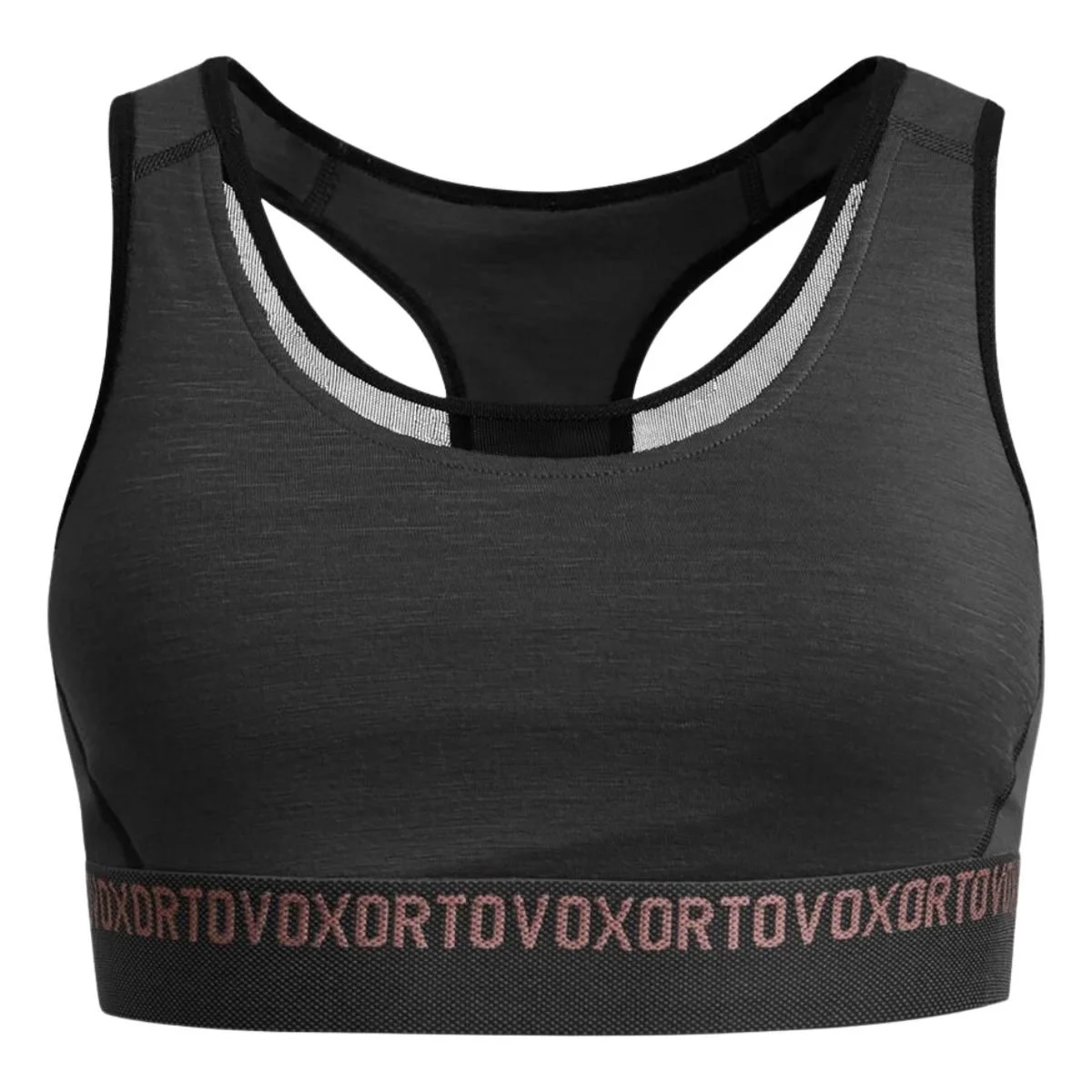Ortovox 185 Rock’N’Wool Sport Top in black.