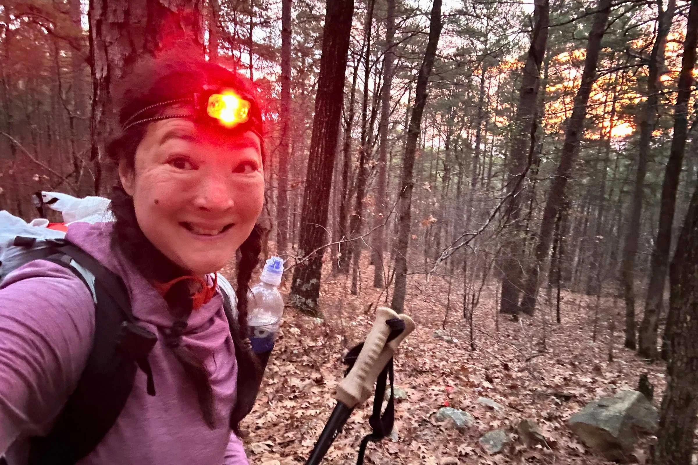 Testing during extensive night hiking on a December and January thru-hike of the Ouachita Trail.