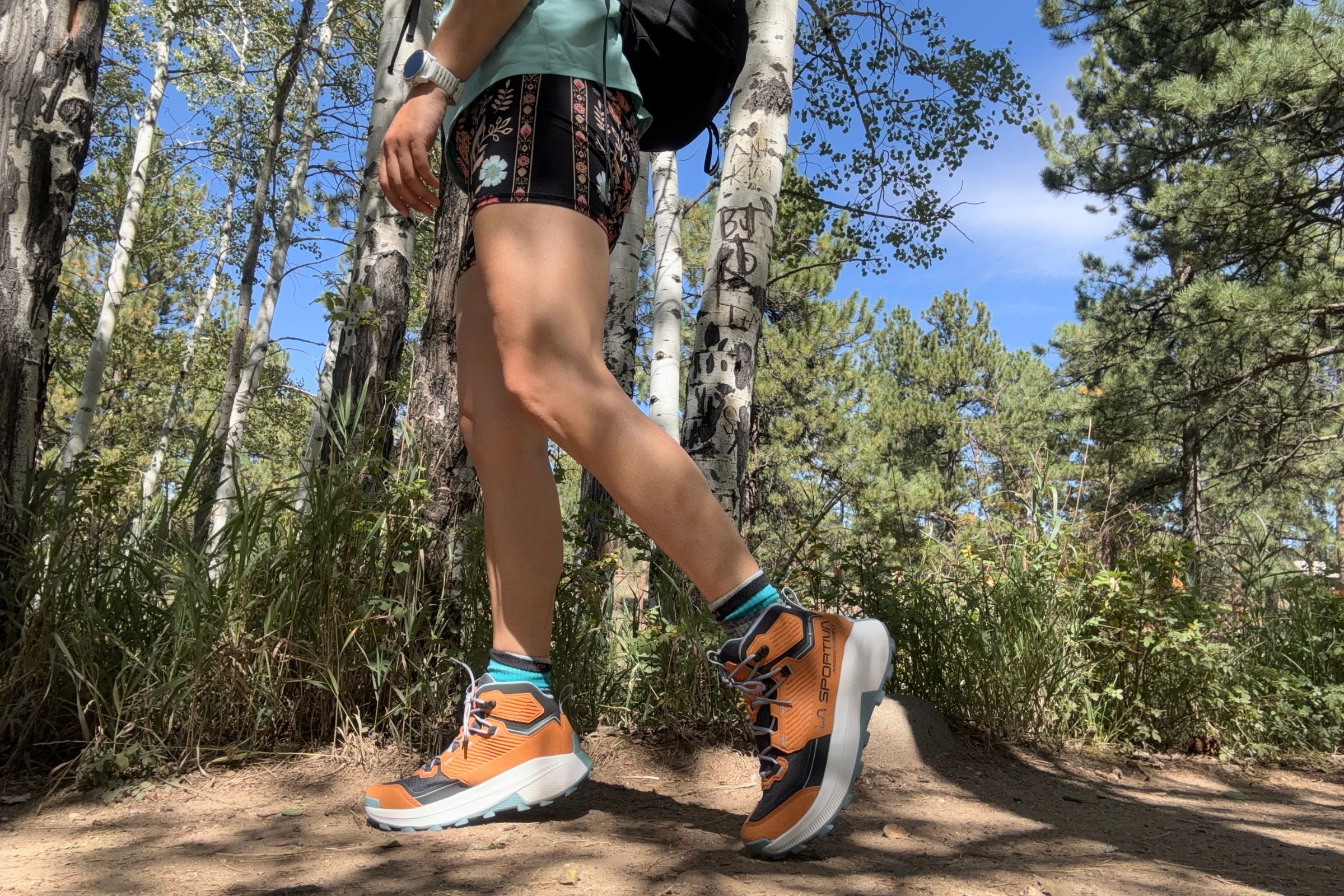 Side panels on the La Sportiva Prodigio Hike LT GTX hiking boots.