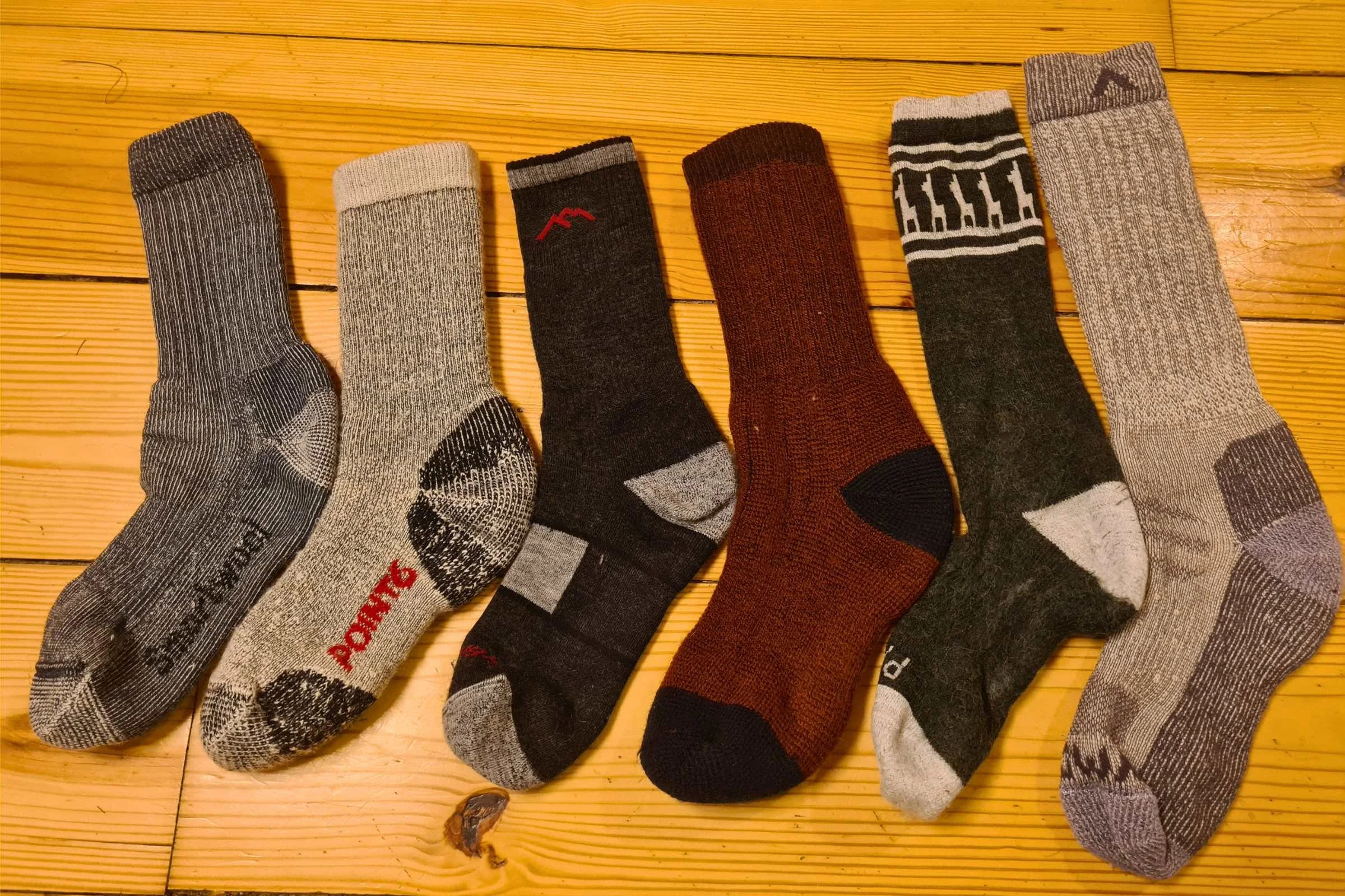 Crew vs over the calf winter sock heights