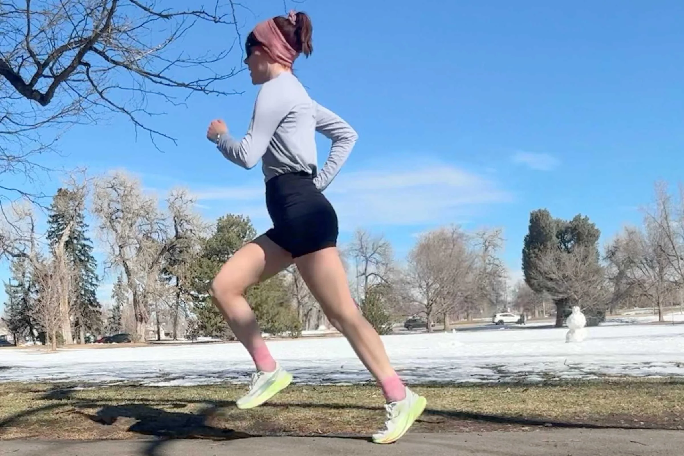 The HOKA Mach 7 fits true to size, and is comfortable like a daily trainer but lightweight and snug like a racing flat.