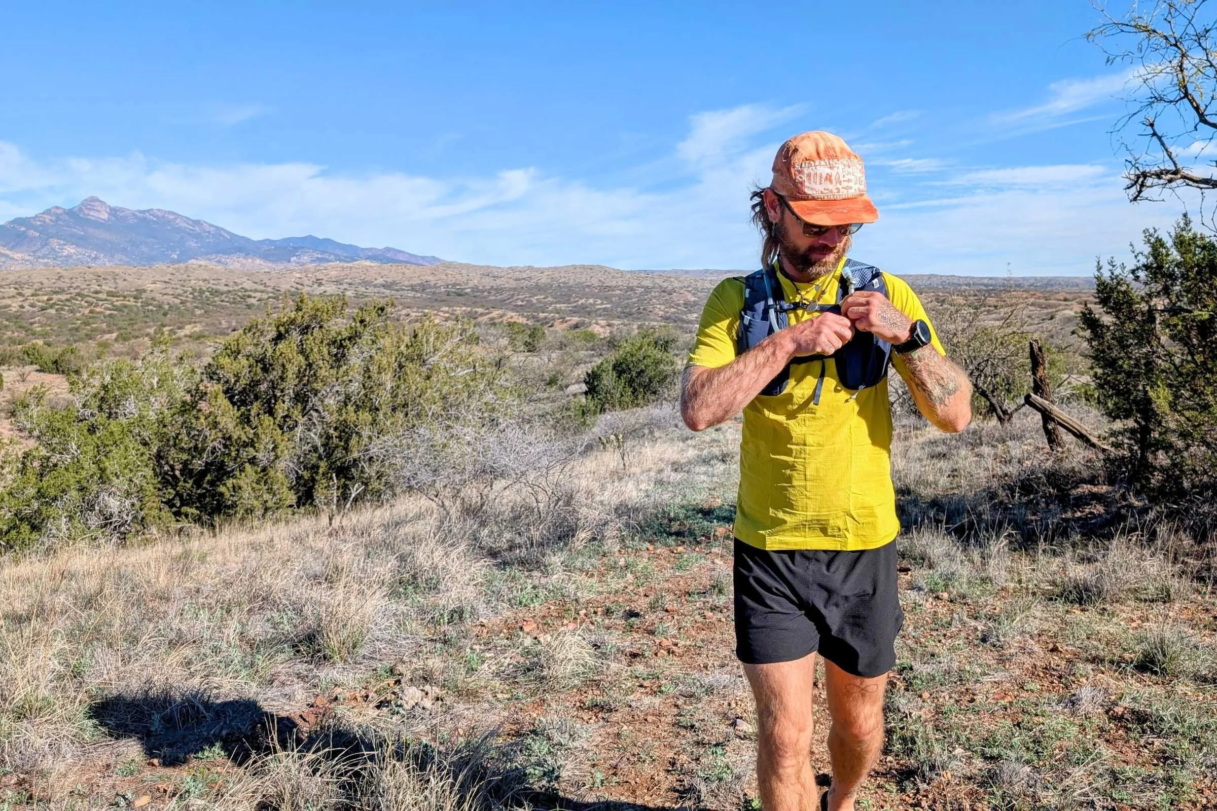 The Swiftland can carry a relatively heavy load without bouncing, compared to many running vests.