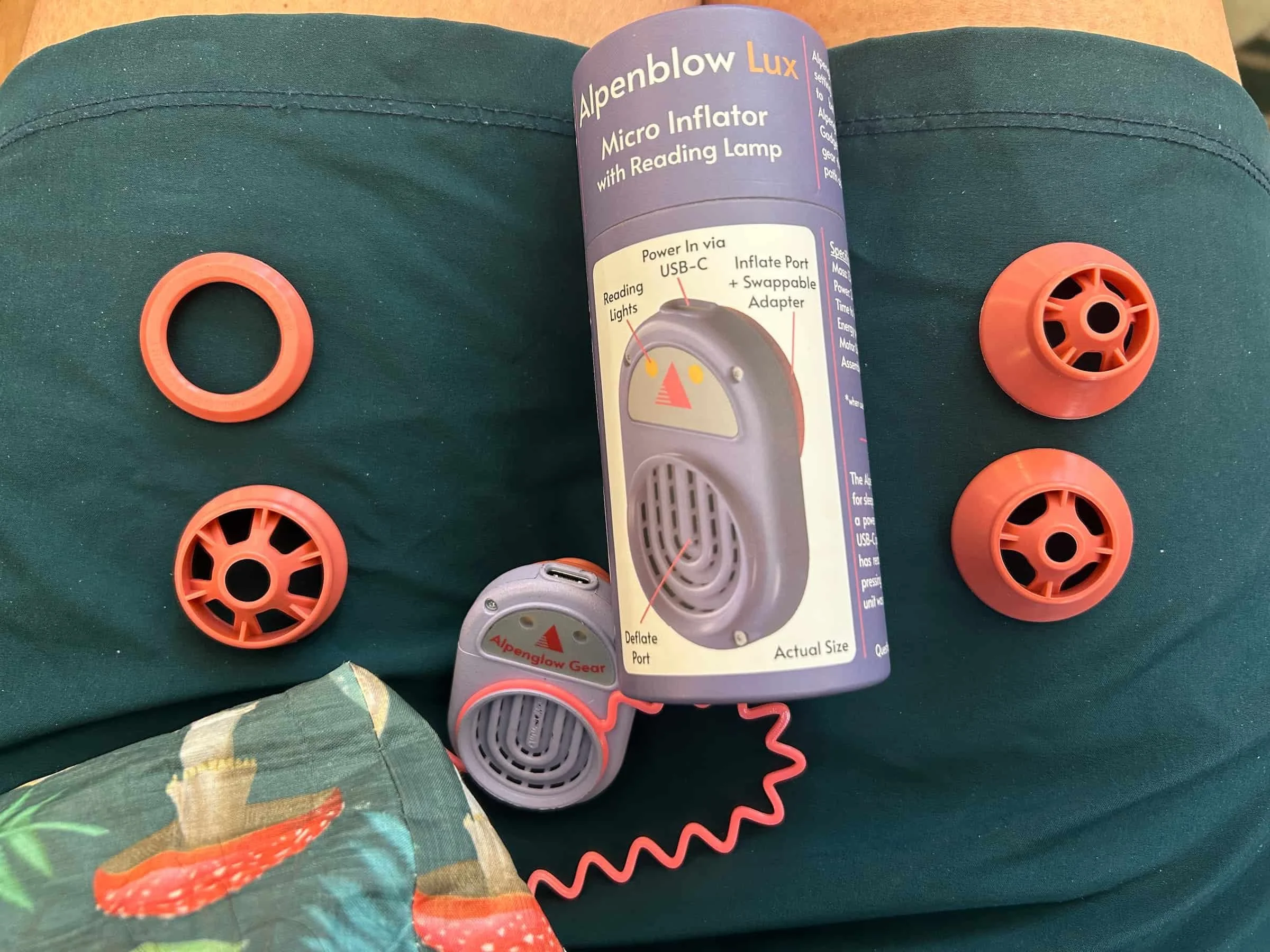 valves and packaging for Alpenglow Gear Lux