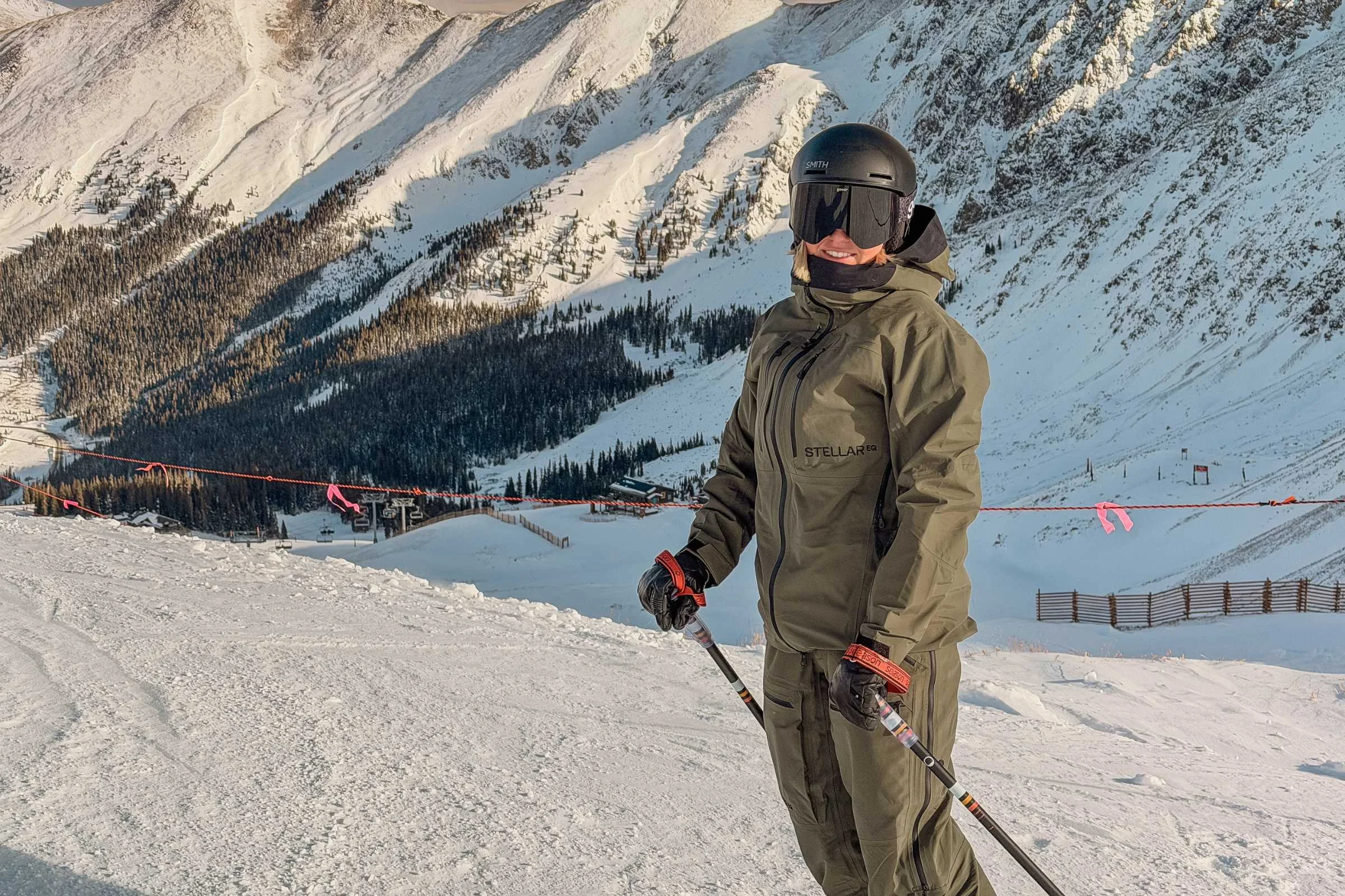 We like the frame shape and style of the Goodr Snow G goggles, and we’d love if they were offered in at least one other more neutral or subtle colorway. Photo by Jacob Callaghan.