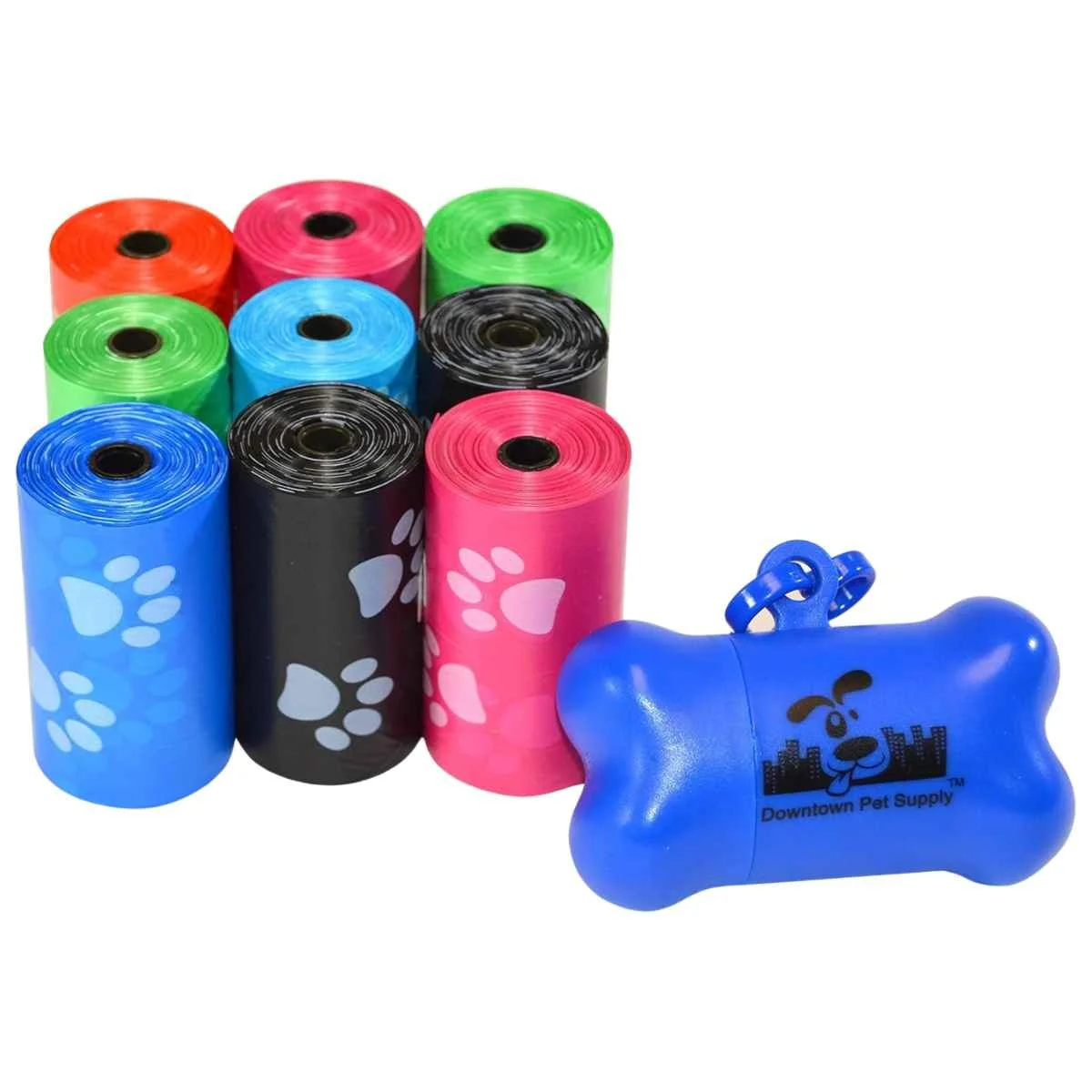 Downtown Pet Supply Dog Poop Bags with Dispenser