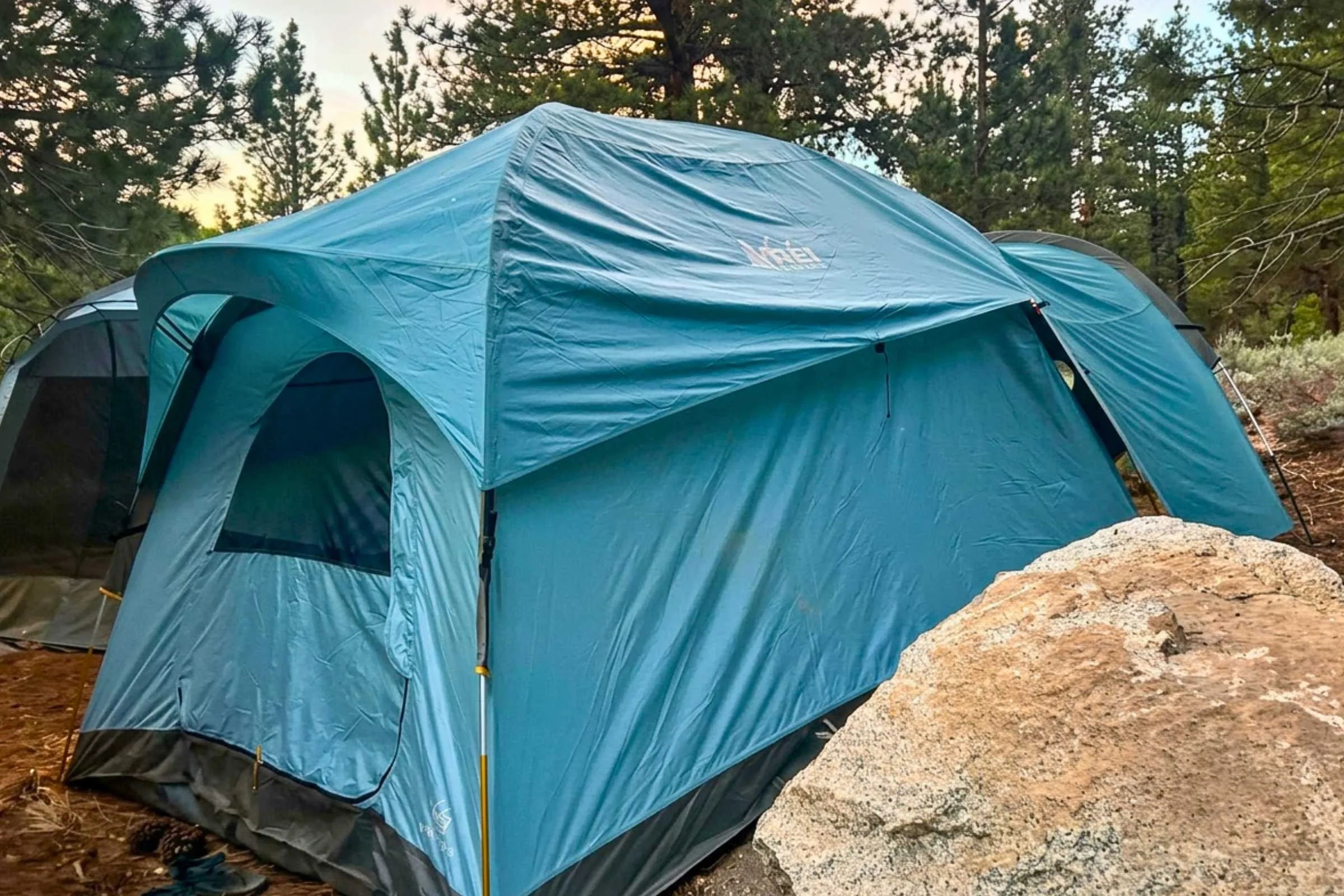 REI Co-op Westward 6 Tent at twilight