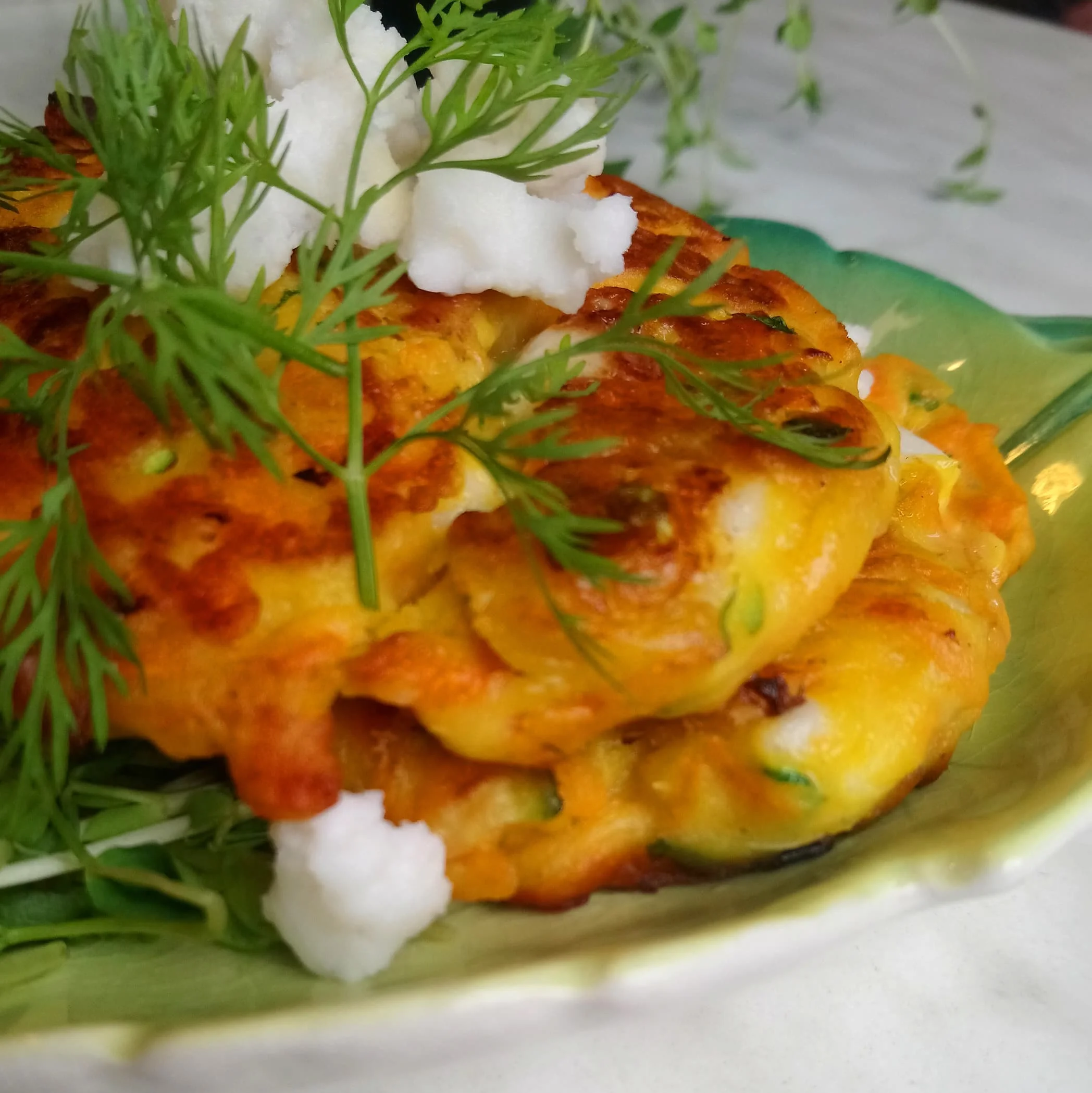 Zucchini Carrot Feta Fritters Angel Food