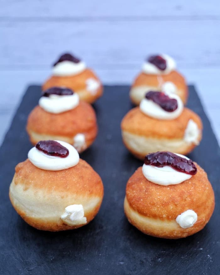 Jam and Cream Cheese Donuts Angel Food