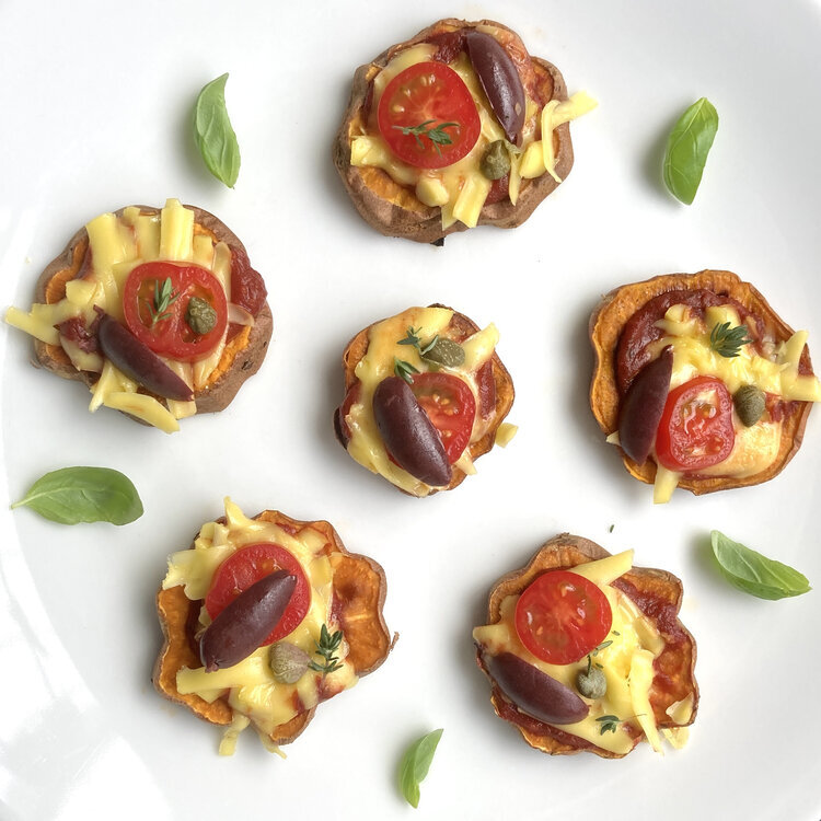 Inspo for food to share with friends at the weekend! These little savoury bites are simple, delicious and impressive in an informal kinda way.

KUMARA PIZZA BITES

Ingredients
1kg medium gold or orange kumara (long thin ones work best)
&frac12; cup p