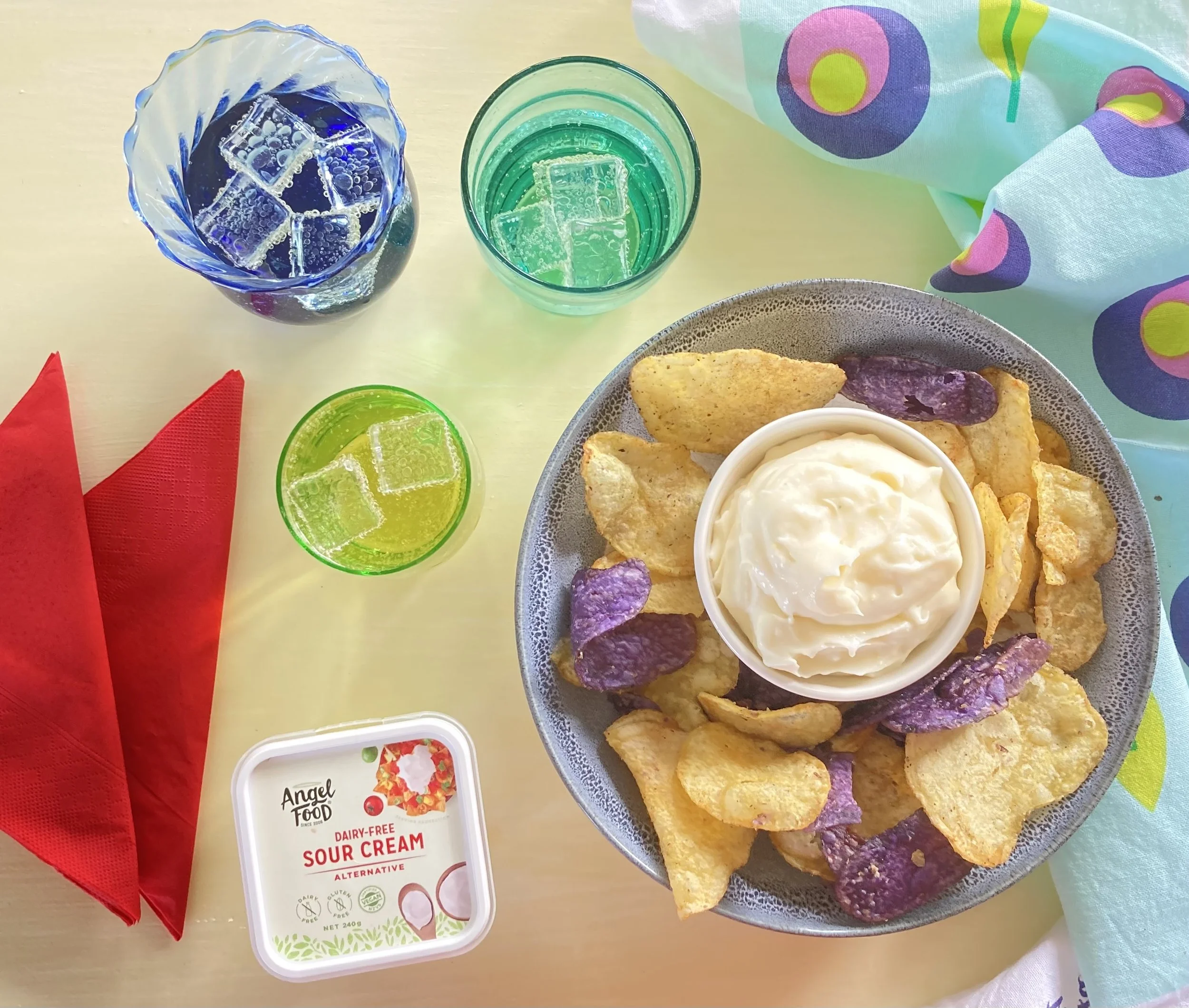 Kiwi Onion Dip Angel Food