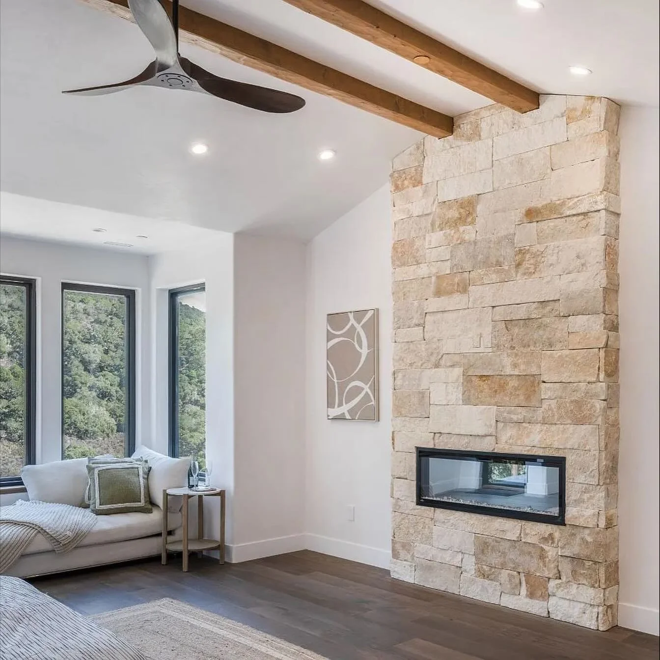 Master suite on the 1st floor with breathtaking views &amp; a private deck. Open house this week on our complete Monterra build in Monterey, CA. 
.
.
.
.
.
.
.
.
.
.
.
.
#monterey #montereybay #monterra #building #construction #framing #groundupbuild