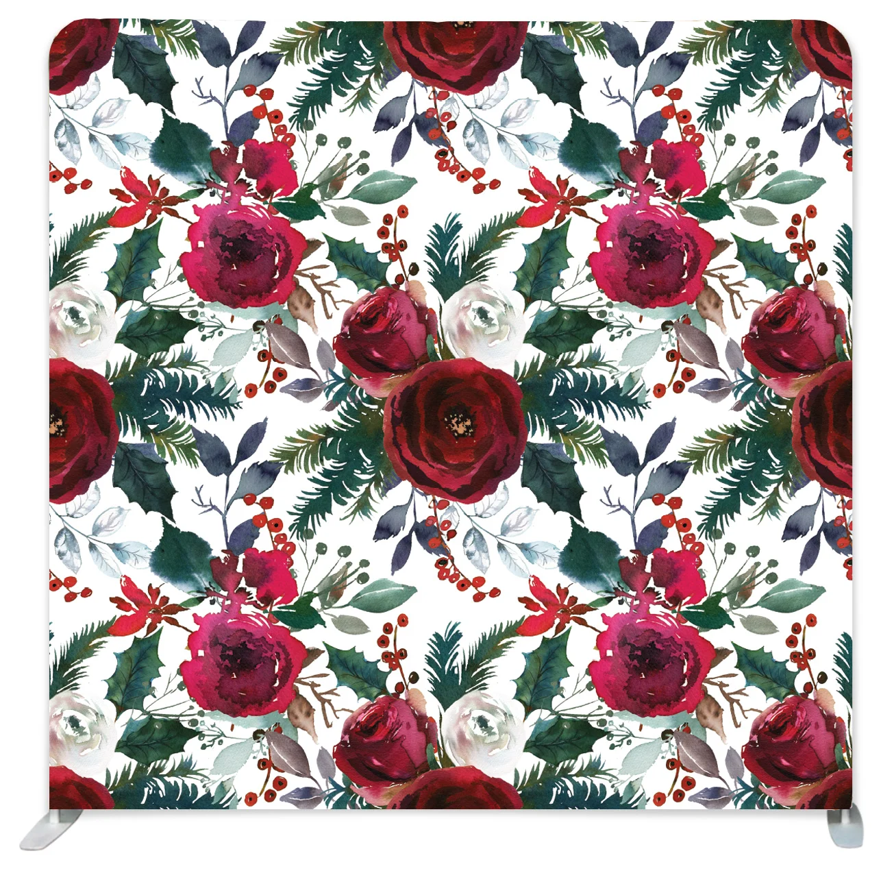 Red Roses & Holly