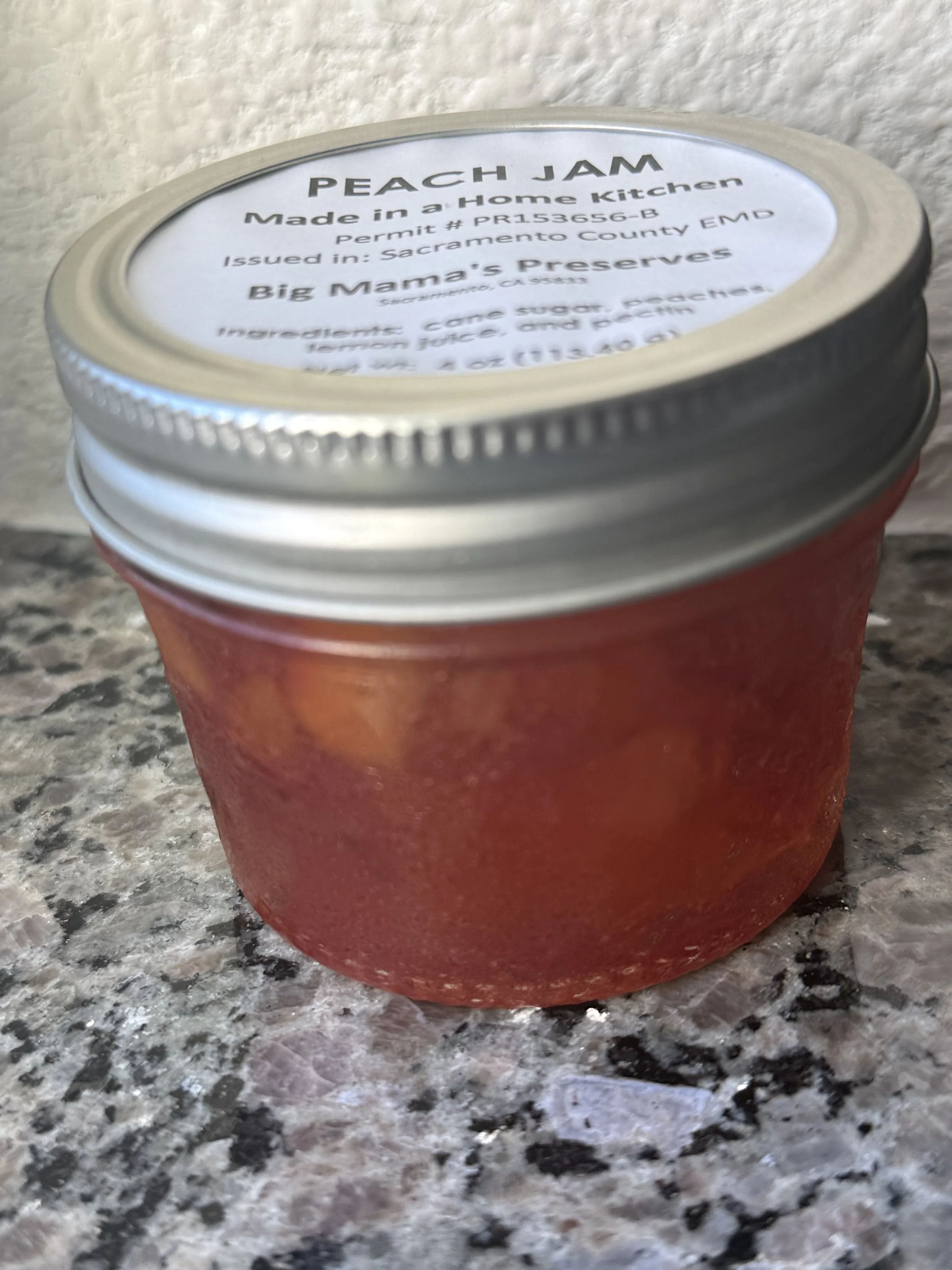 Peach Jam  (4 oz)