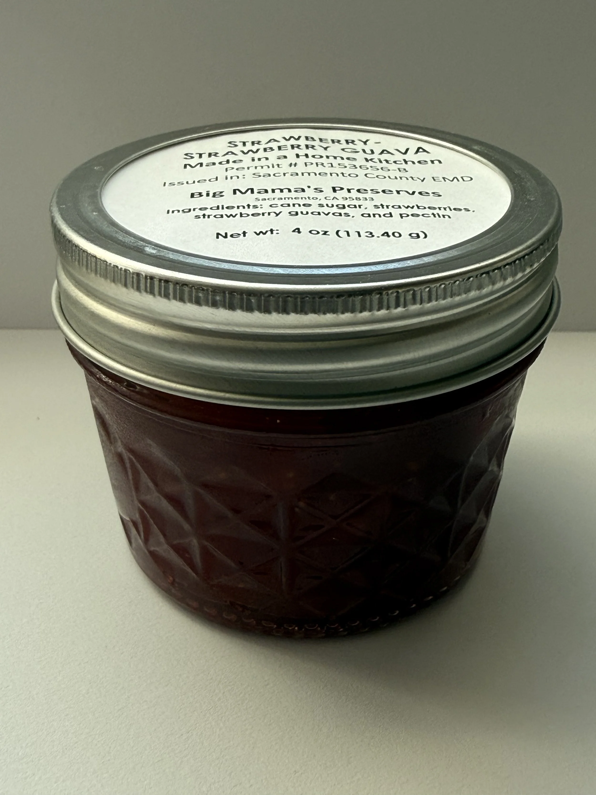 Strawberry-Strawberry Guava Jam (4 oz)
