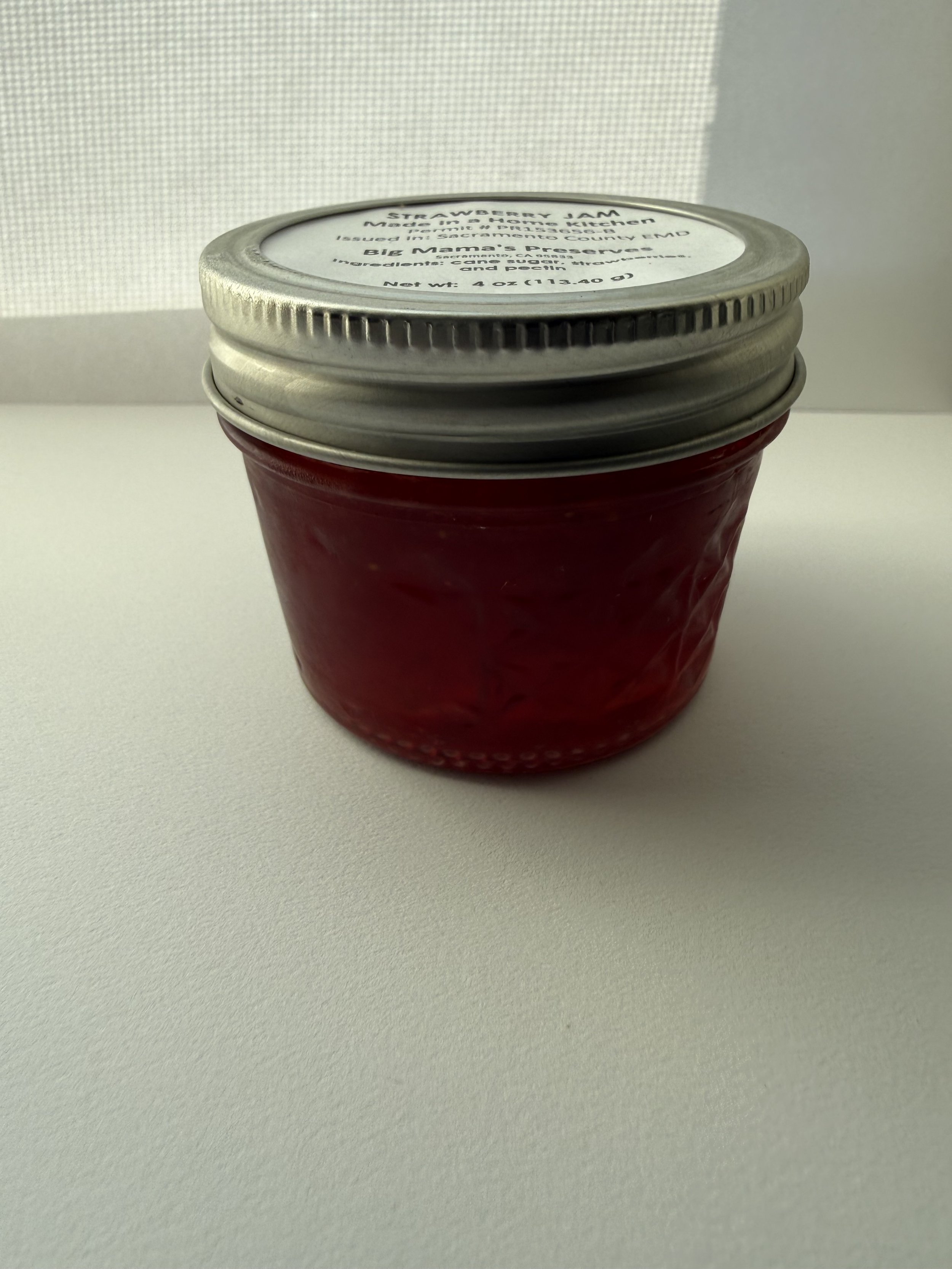 Strawberry Jam (4 oz)