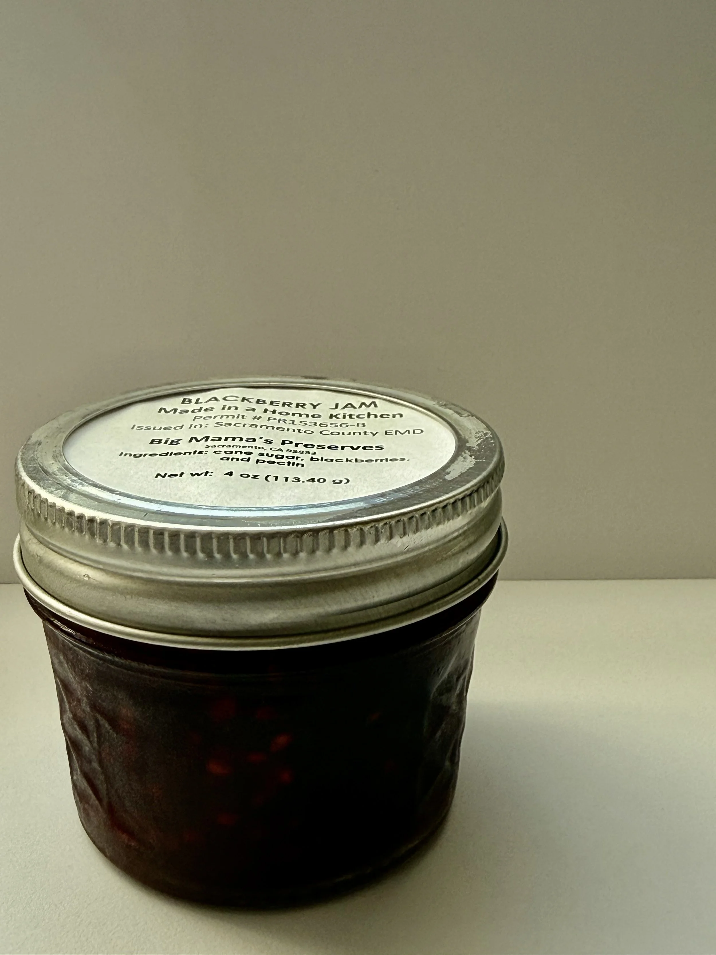 Blackberry Jam (4 oz) [With Seeds]