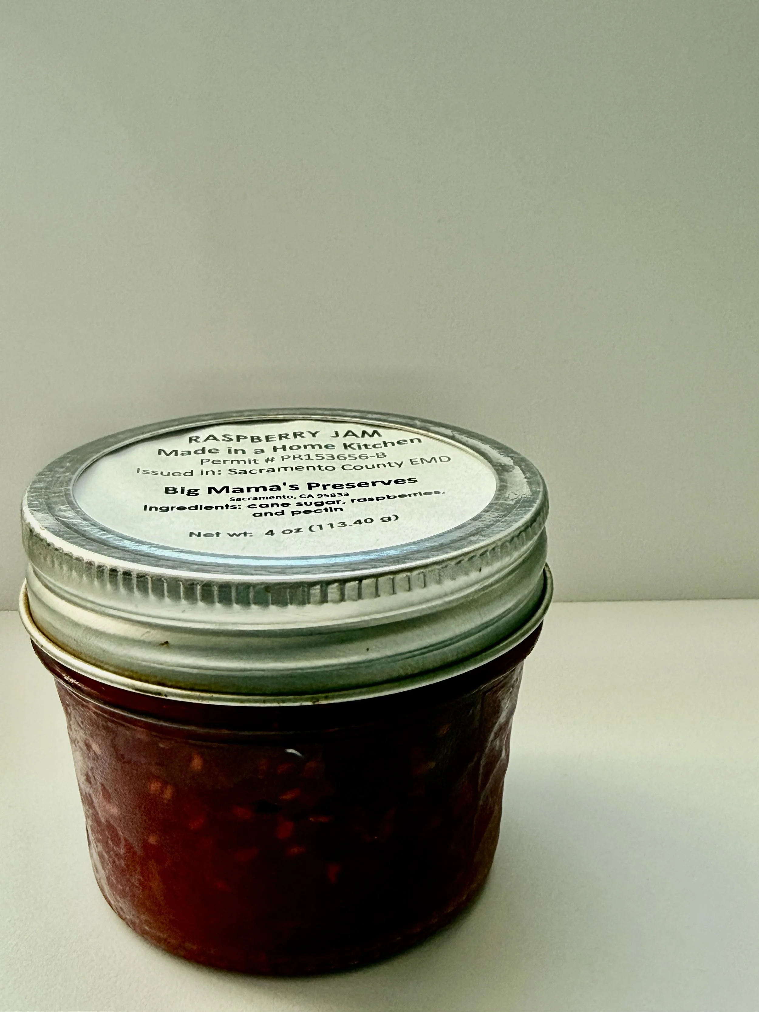Raspberry Jam (4 oz) [With Seeds]