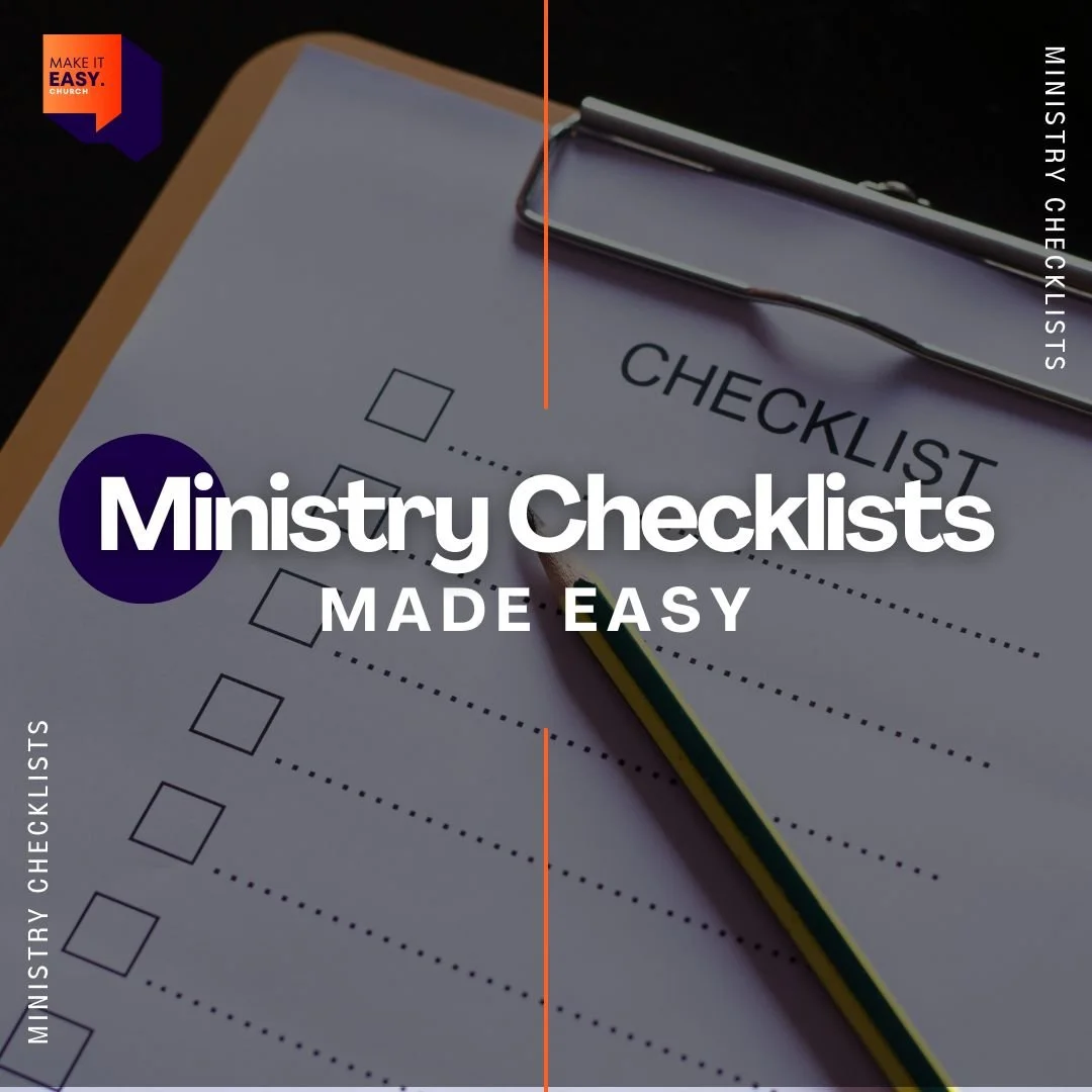 Ministry Checklists