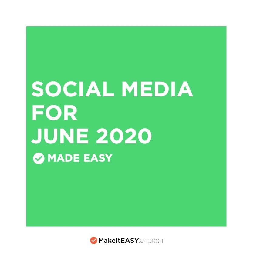 Social Media Content June 2020
