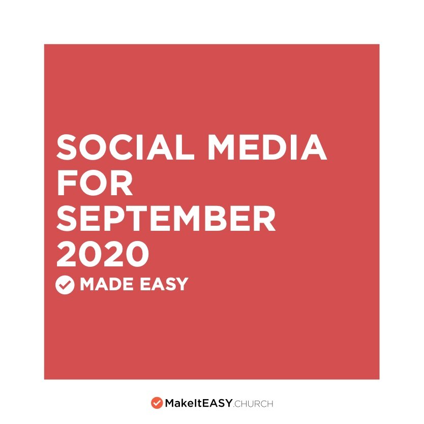 Social Media Content September 2020