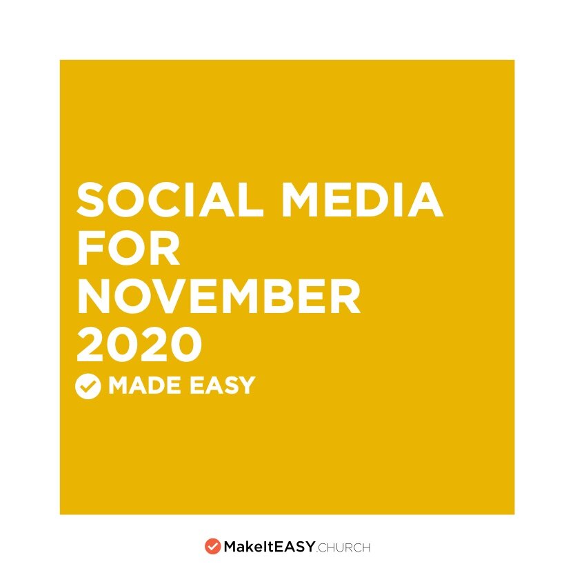 Social Media for November 2020