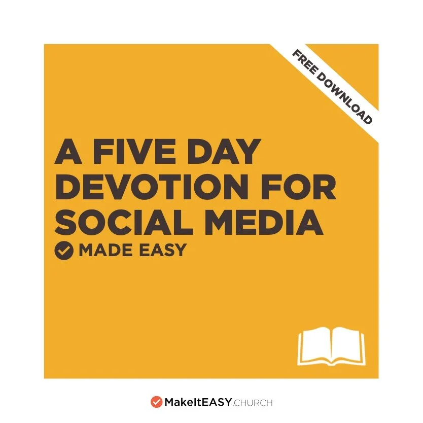 A FIVE DAY OF DEVOTION FOR SOCIAL MEDIA [FREE]