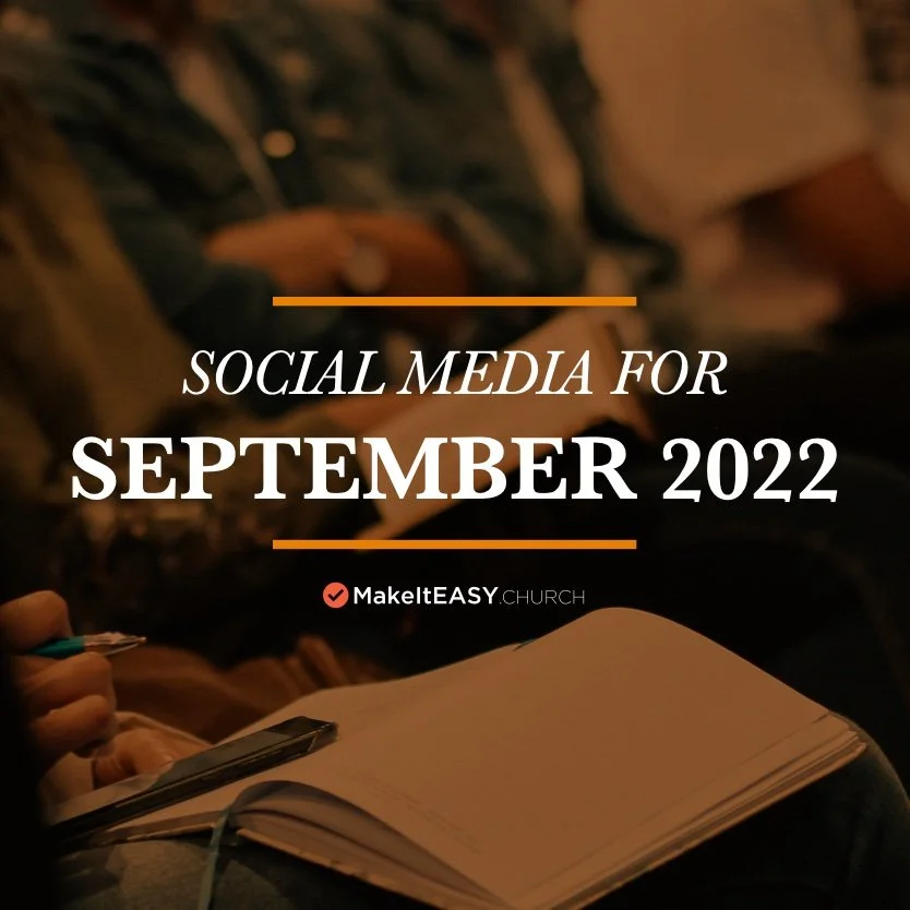 Social Media Content for September 2022
