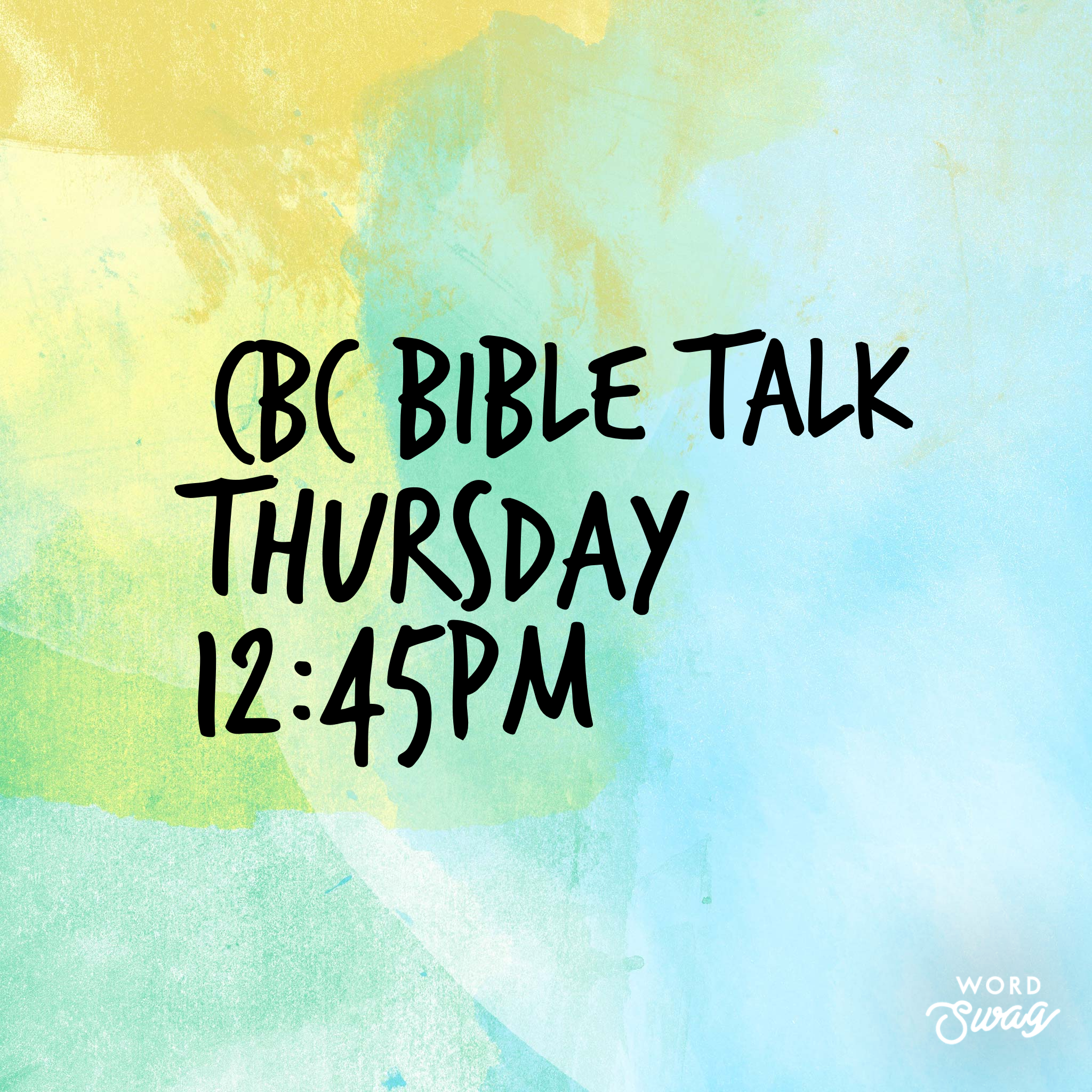 CBC Bible Talk  