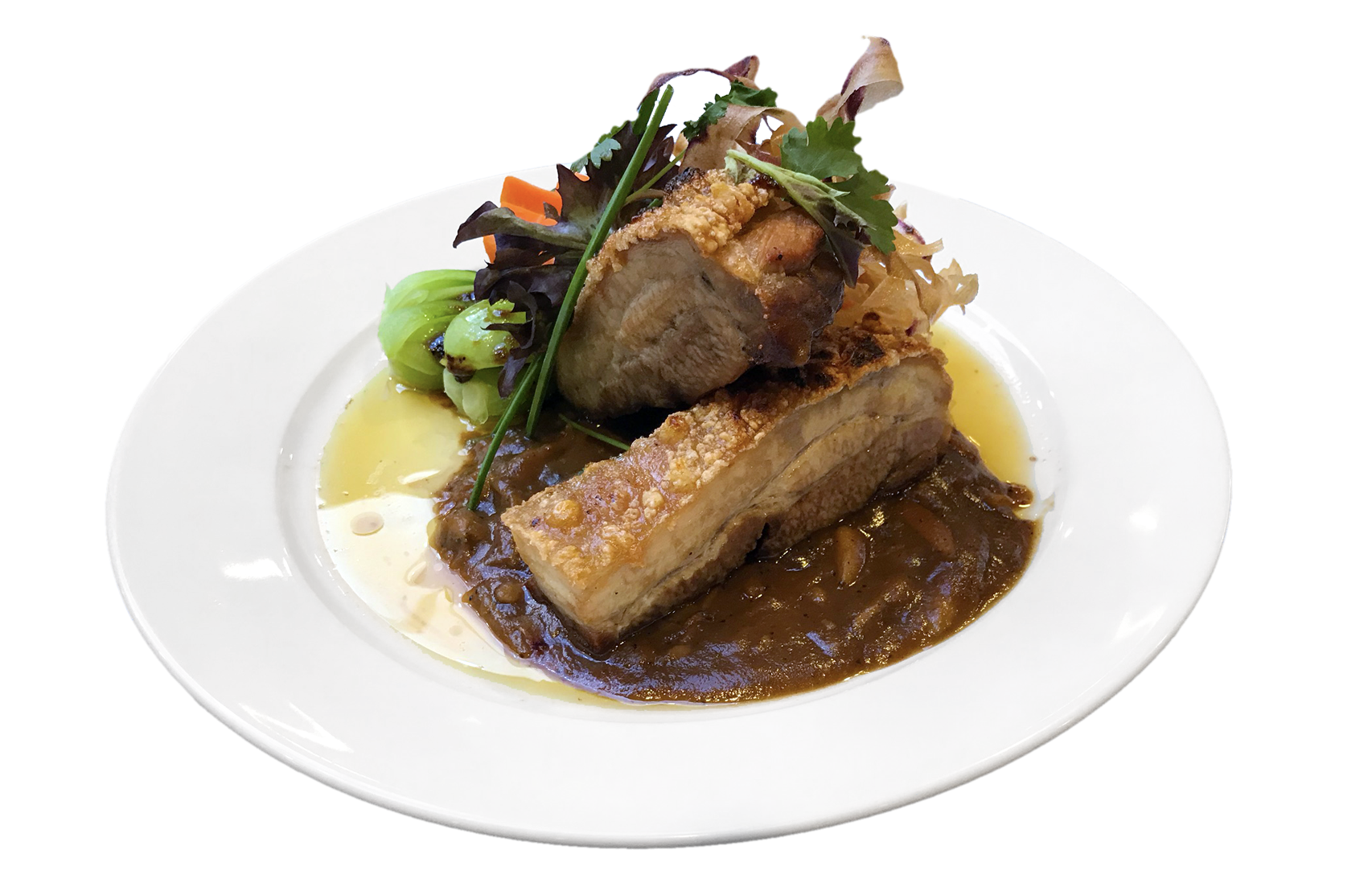 Pork Belly with Asian Greens only 1440 Members Points