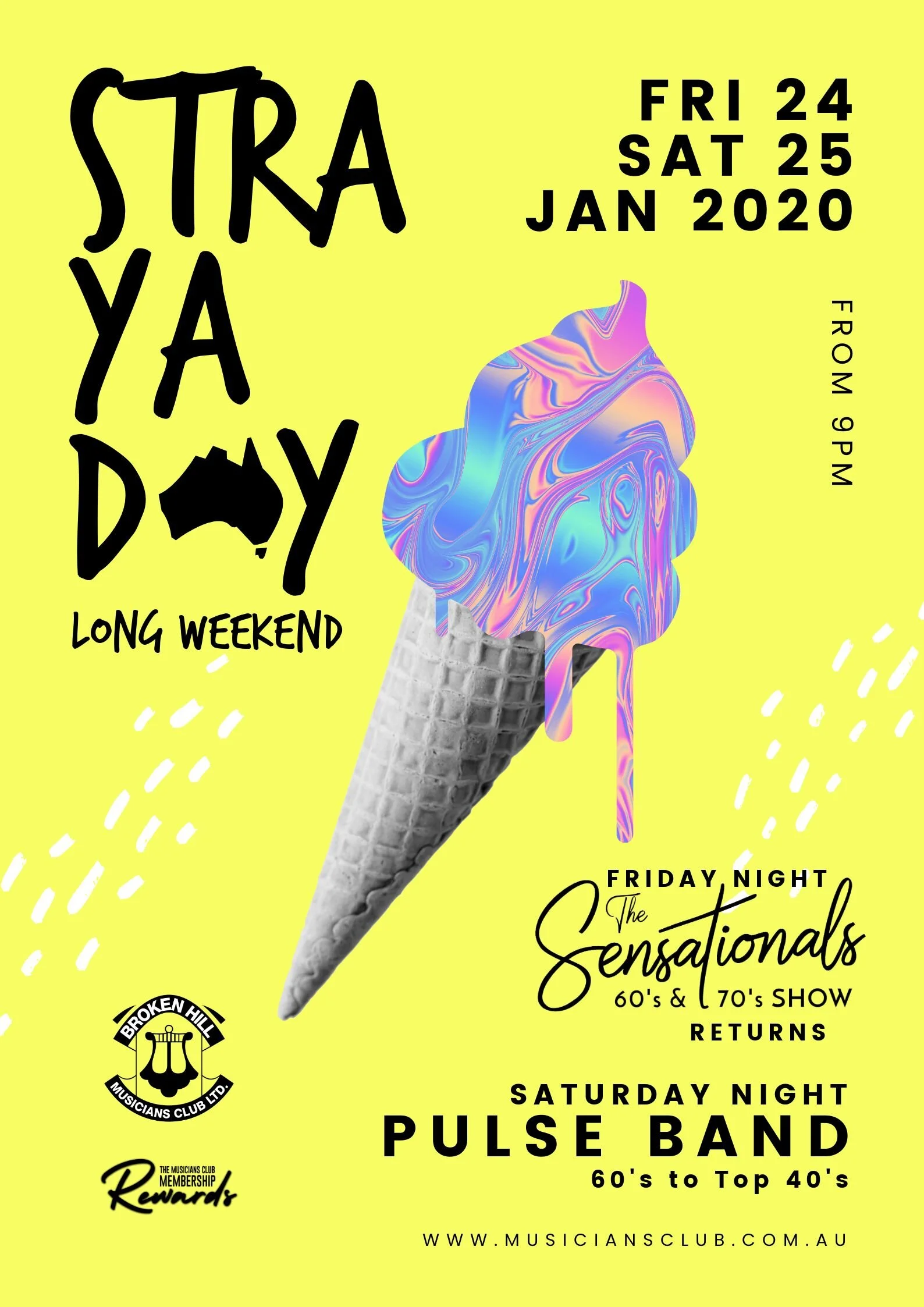 Straya Day Long Weekend | FRIDAY